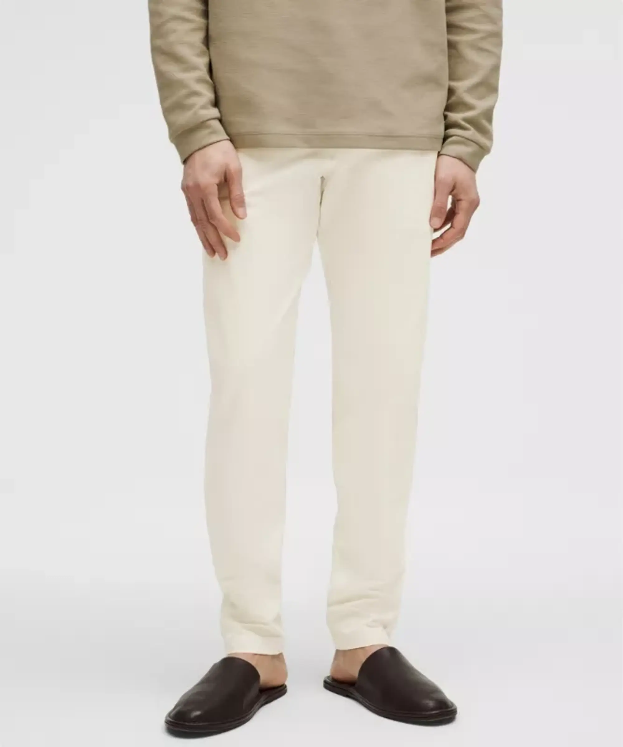 lululemon – Men's ABC Slim-Fit Trousers 32L Stretch Cotton VersaTwill – Color White – Size 28