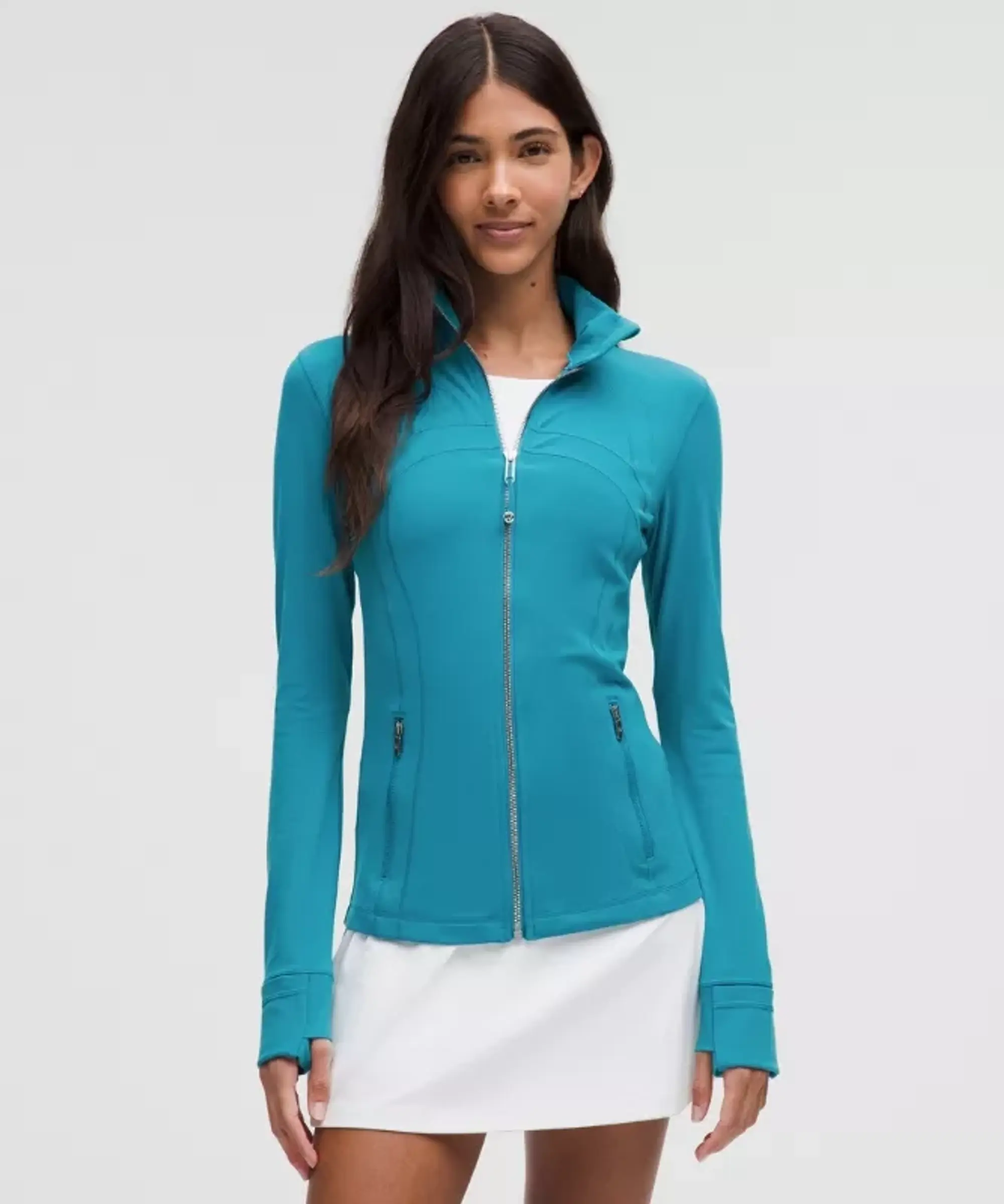 lululemon – Women's Define Jacket Nulu – Color Blue/Silver – Size 0