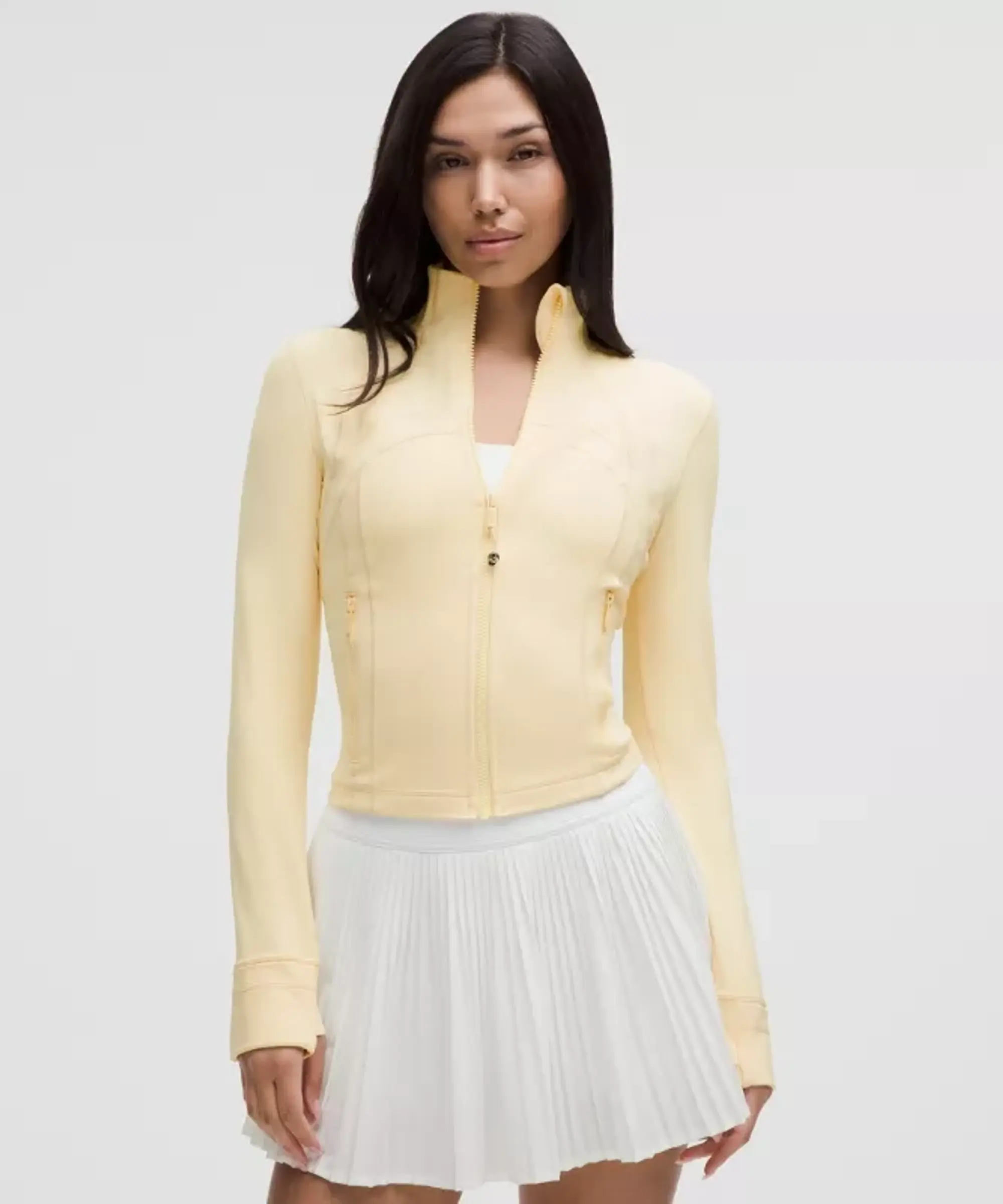 lululemon – Women's Define Cropped Jacket Nulu – Color Yellow – Size 10