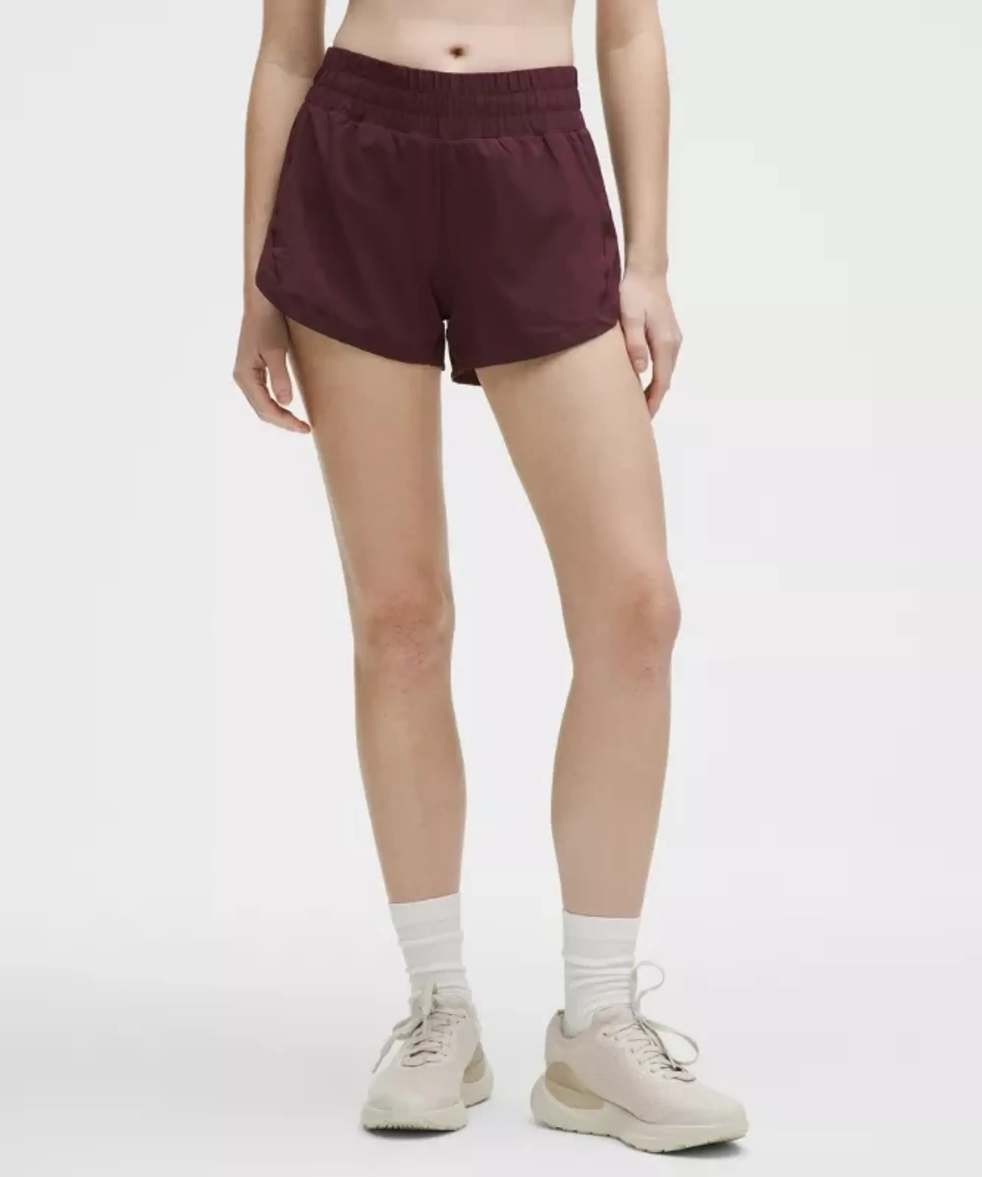 lululemon – Women's Track That High-Rise Lined Shorts – 3" – Color Purple – Size 0