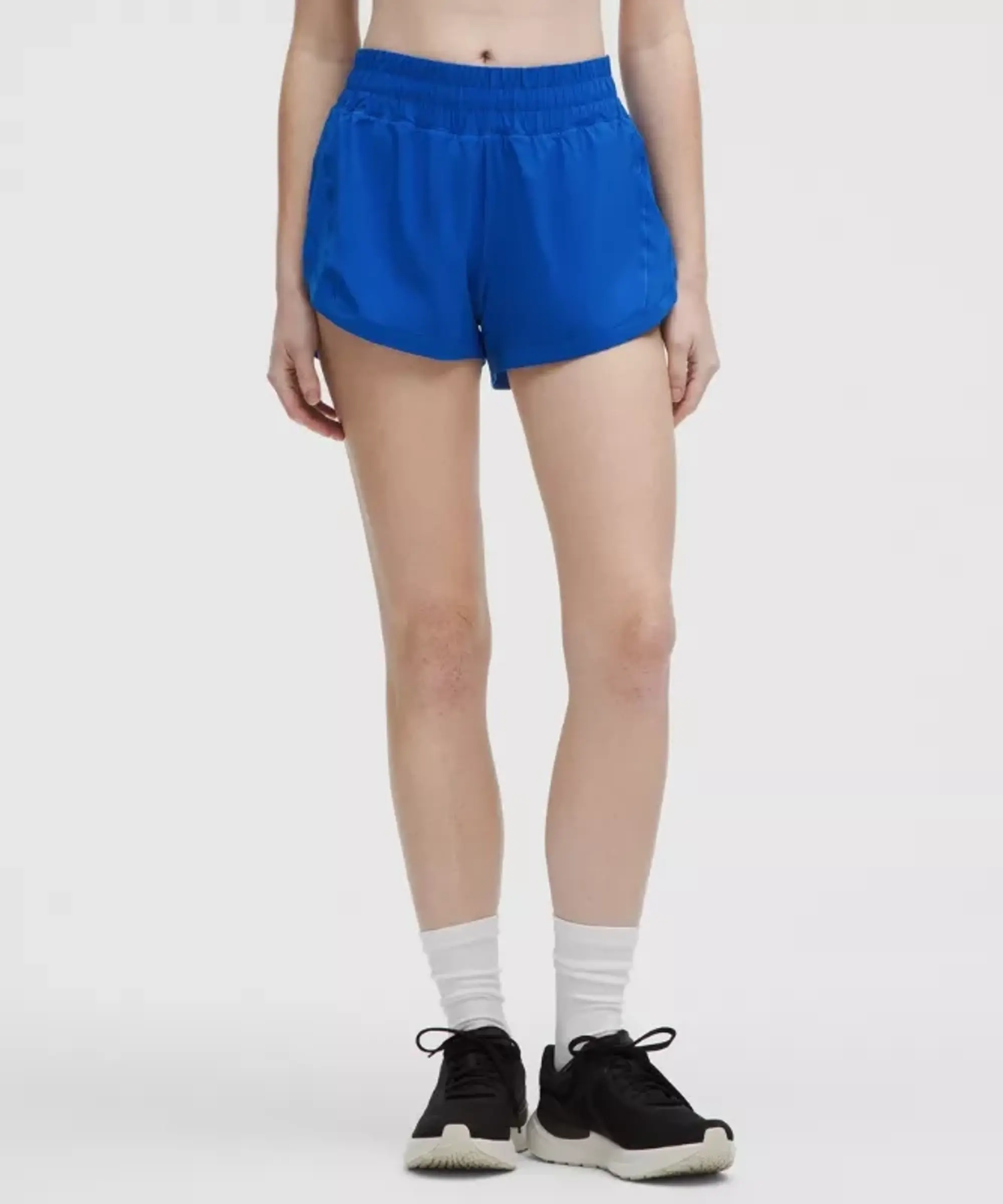 lululemon – Women's Track That High-Rise Lined Shorts – 3" – Color Blue – Size 0