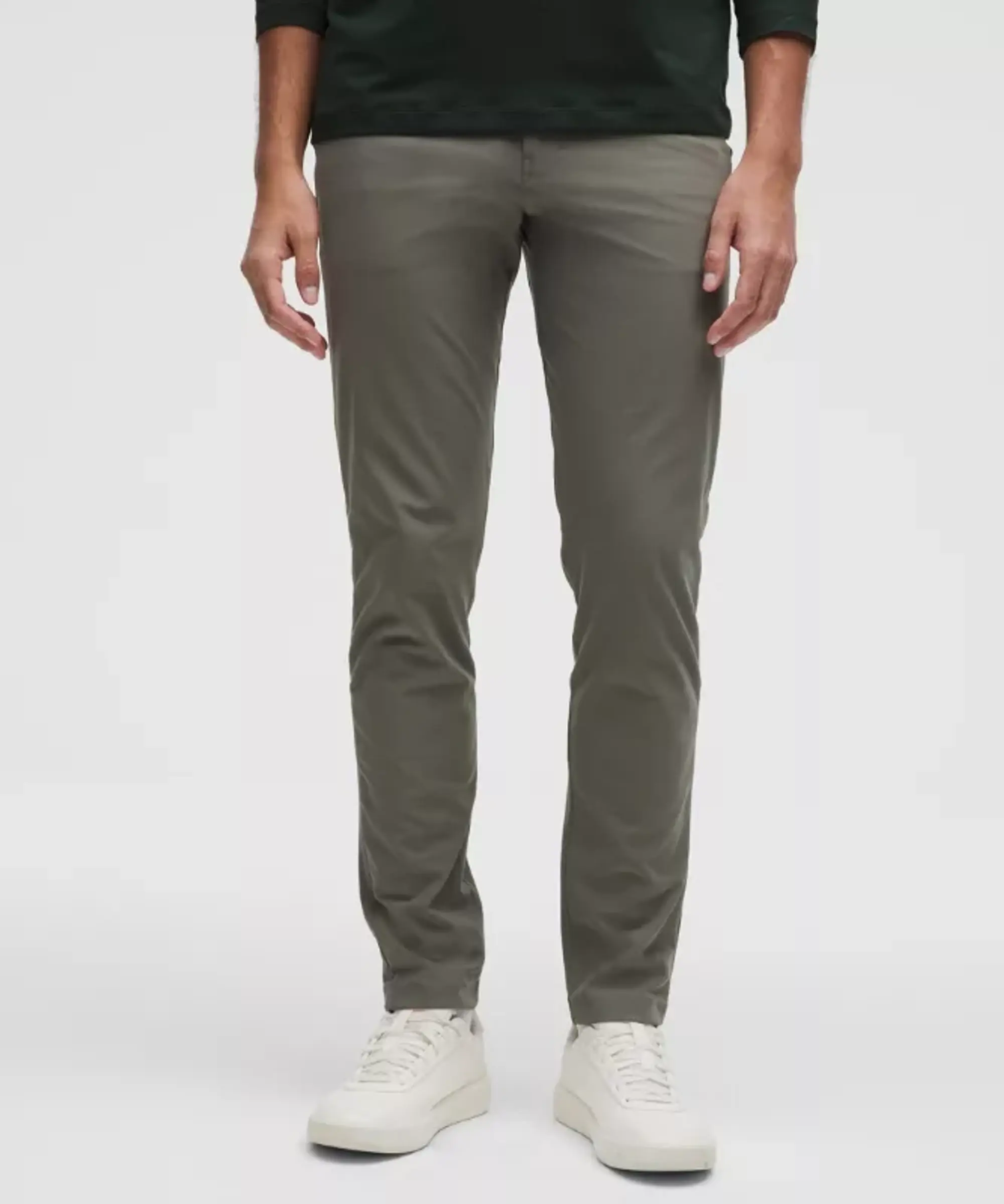 lululemon – Men's ABC Slim-Fit 5 Pocket Trousers 34L Warpstreme – Color Grey – Size 30