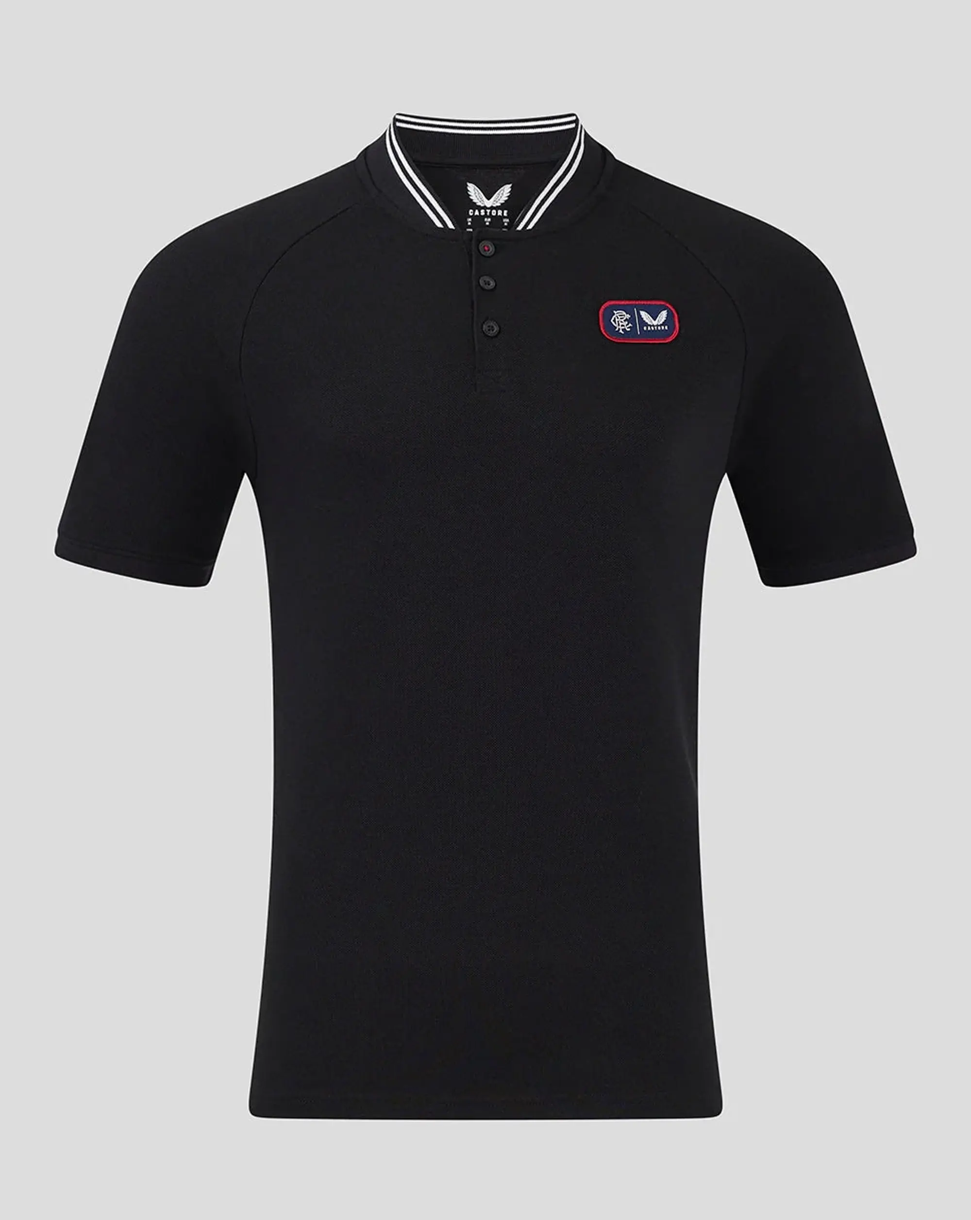 Castore Rangers Men's 24/25 Cotton Polo - Black