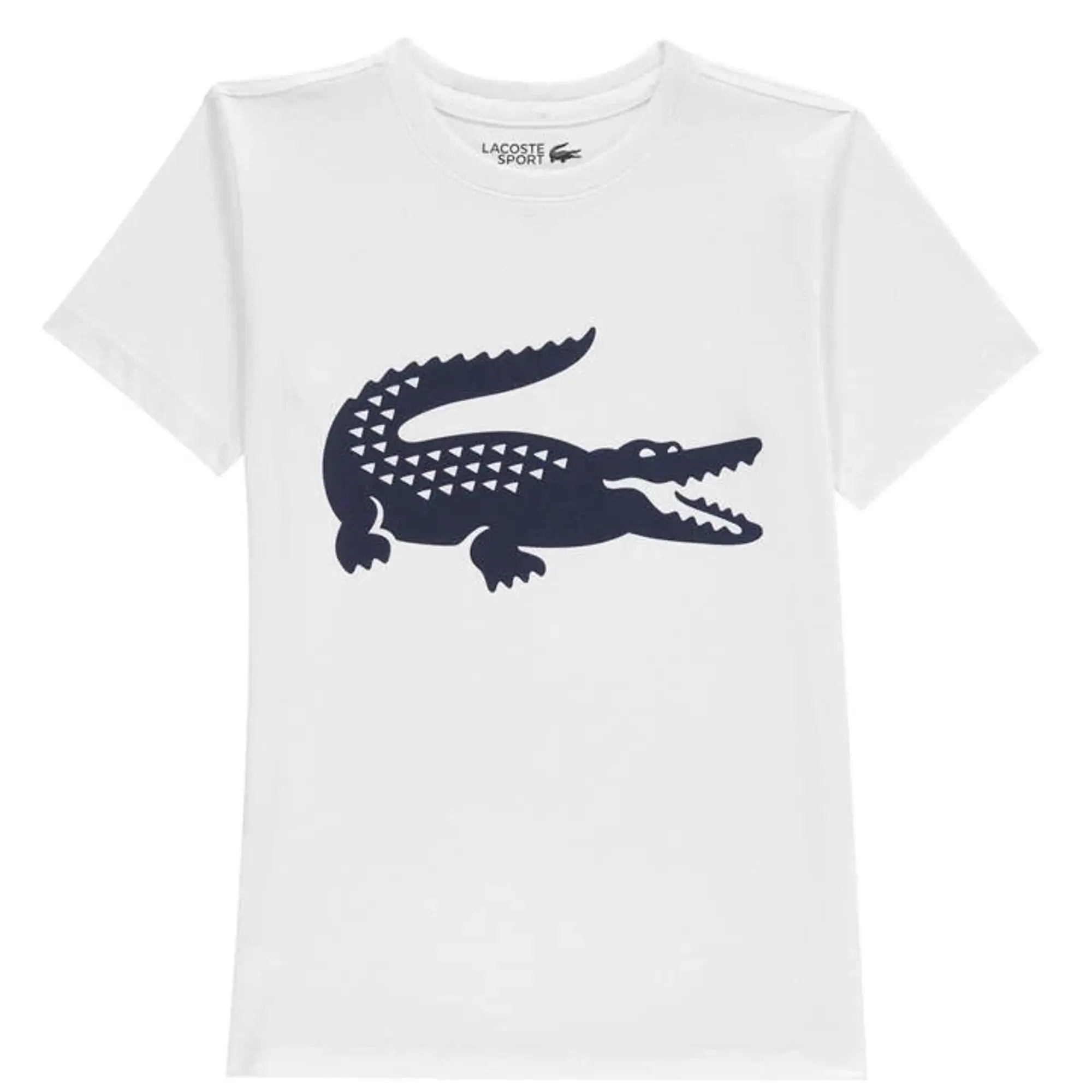 Lacoste Oversized Technical Cotton Sport T-shirt - White / Black