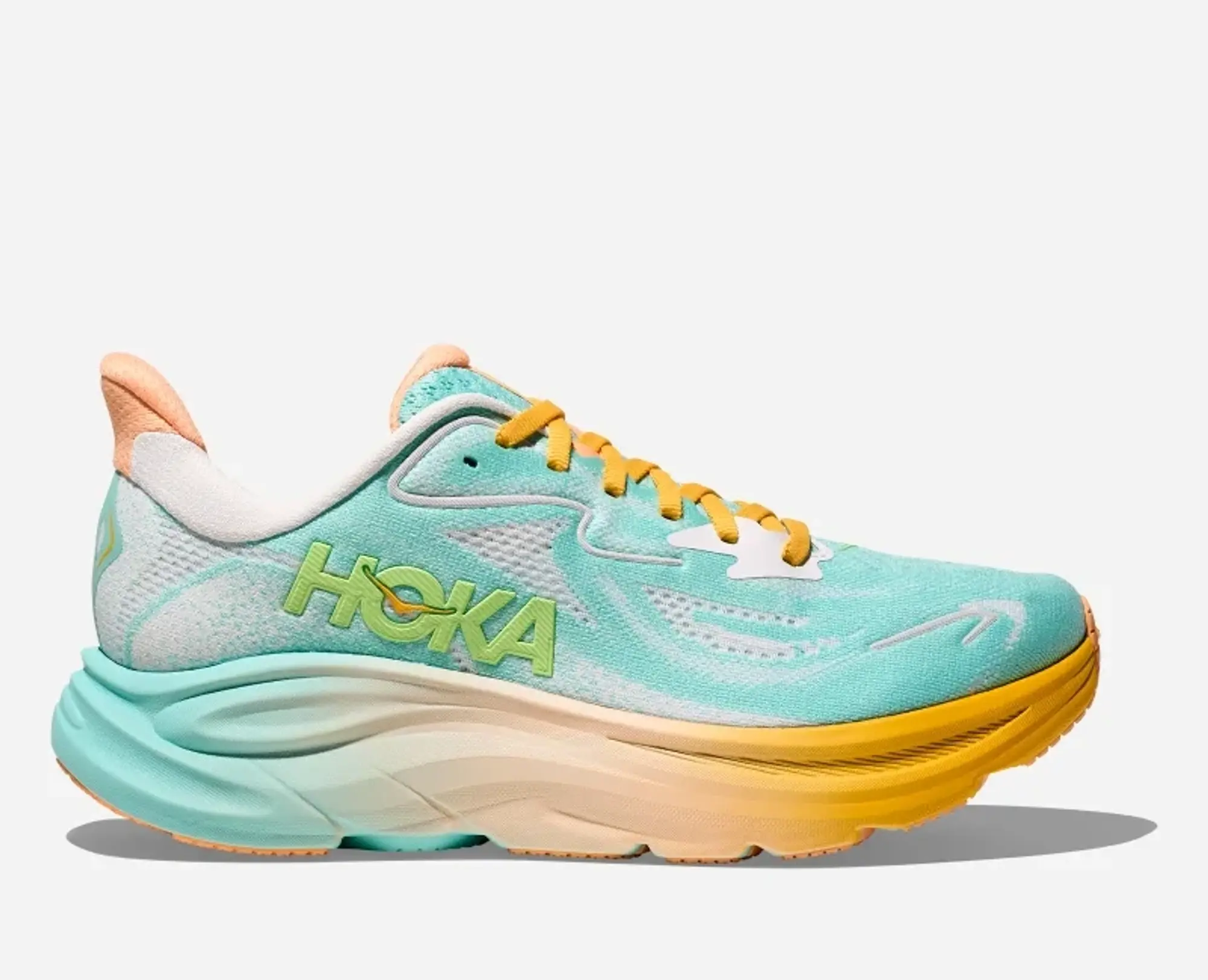 Hoka Women's Clifton 10 Road Running Shoes In Blue Spark/White