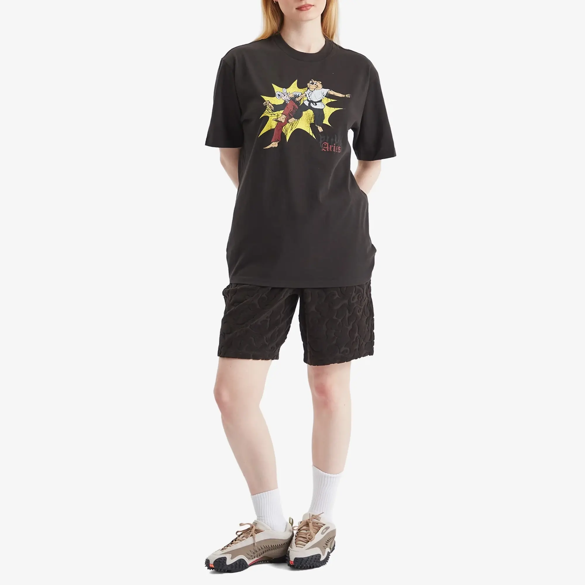 PUMA x Aries Graphic Tee Shirt Unisex, Black, size Large