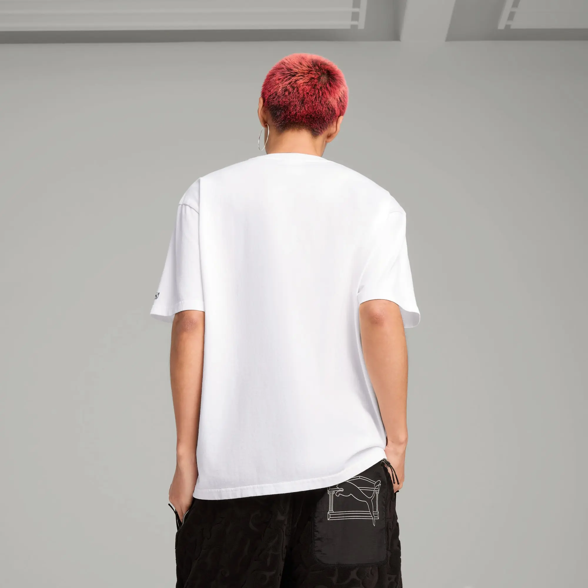 PUMA x Aries Graphic Tee Shirt Unisex, White, size Large