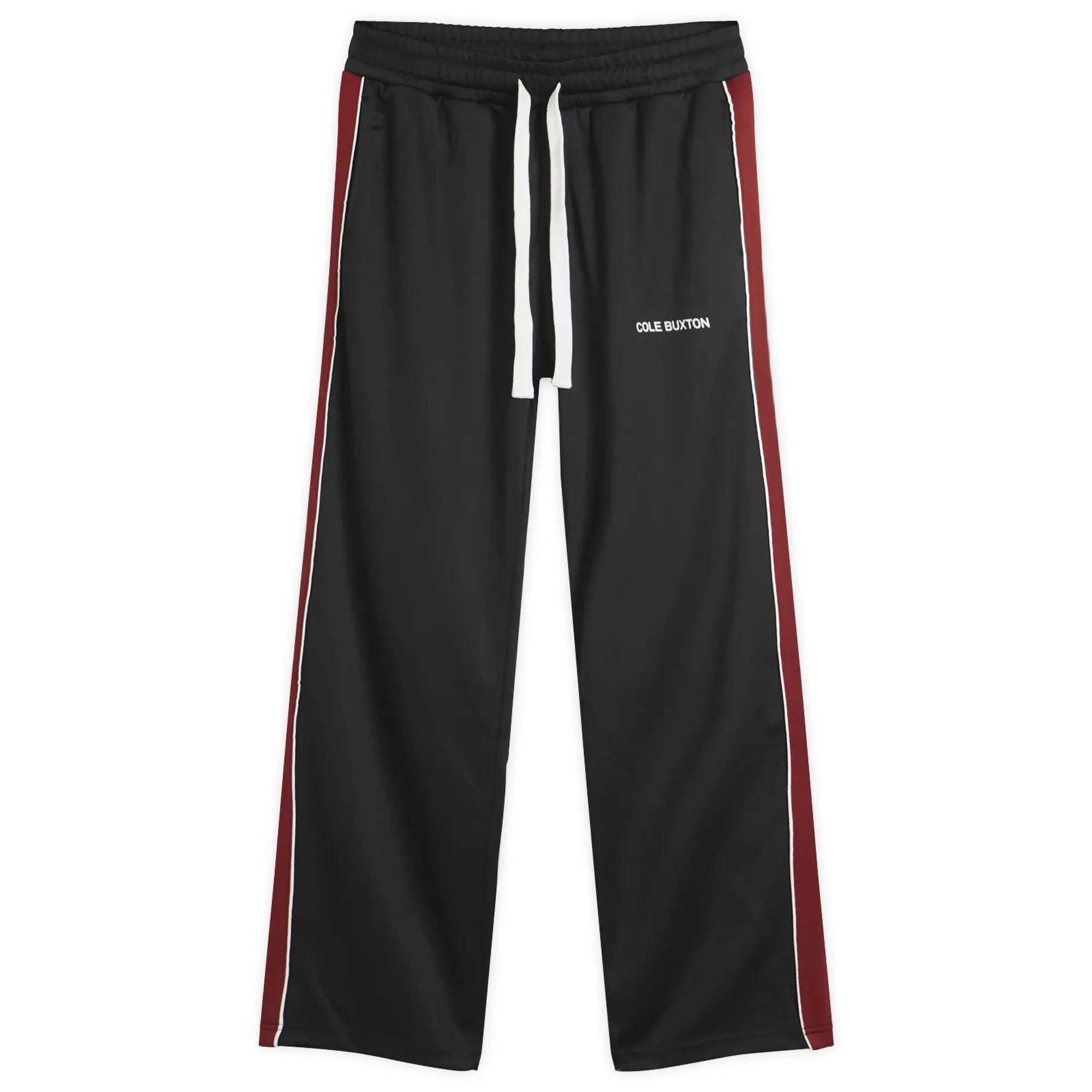 Cole Buxton Men's Contrast Tape Track Pant Black/Red