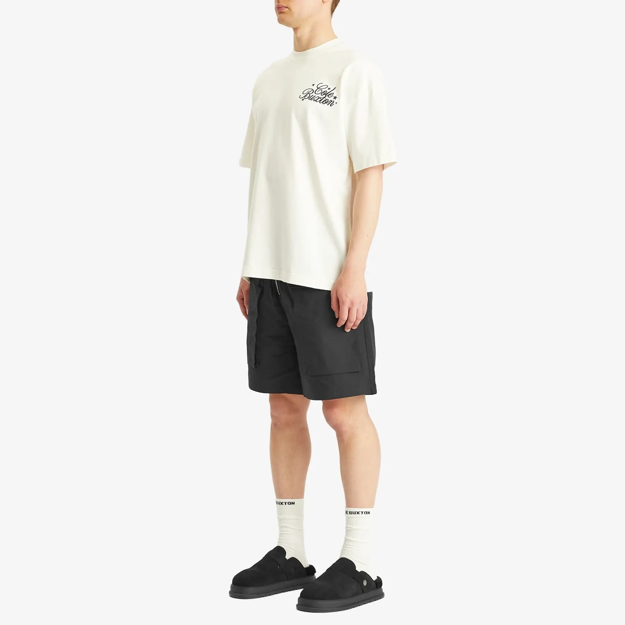 Cole Buxton Men's Cotton Cargo Shorts Black