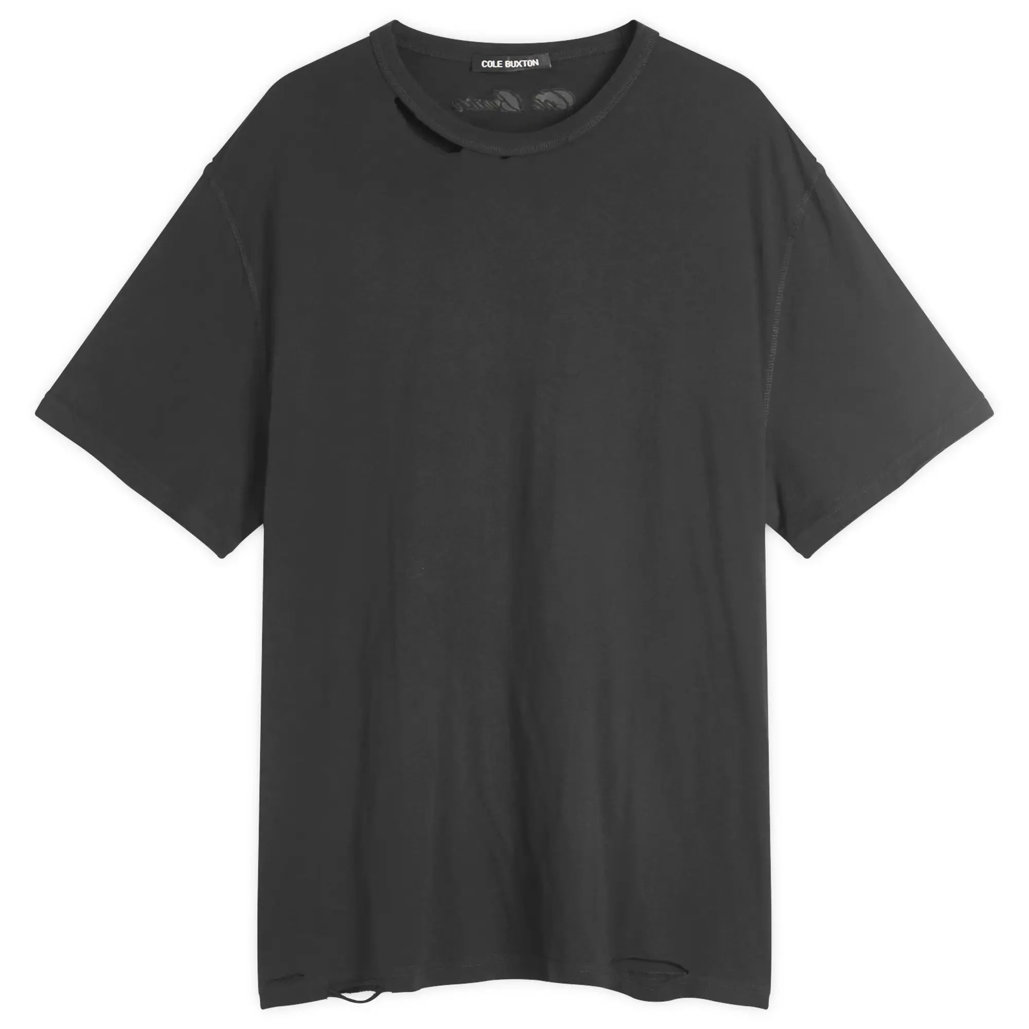 Cole Buxton Men's Distressed Cole T-Shirt Vintage Black