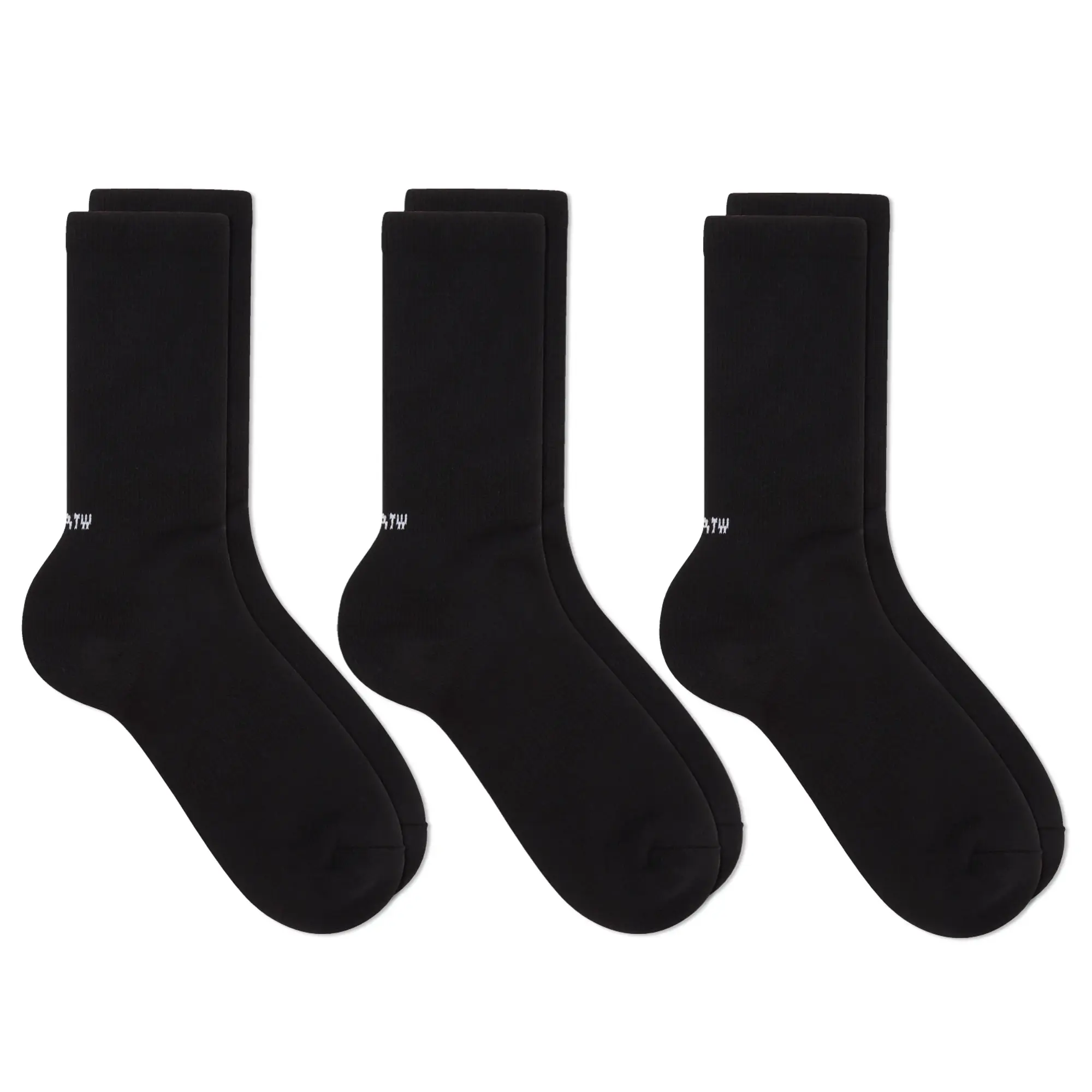WTAPS Men's Skivvies Socks - 3-Pack Black