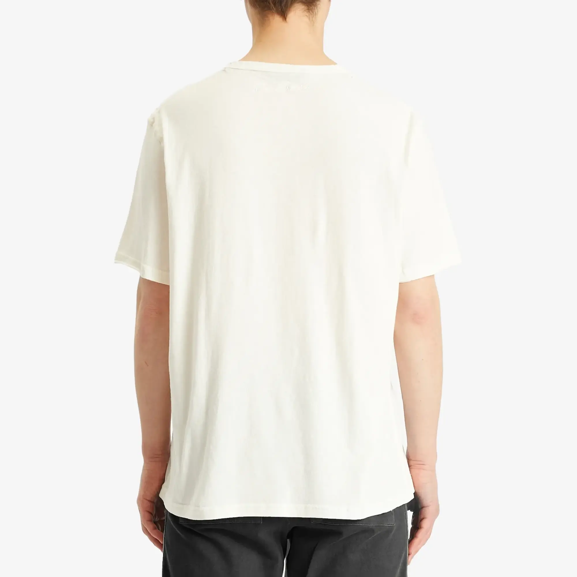 Cole Buxton Men's Distressed Cole T-Shirt Vintage White