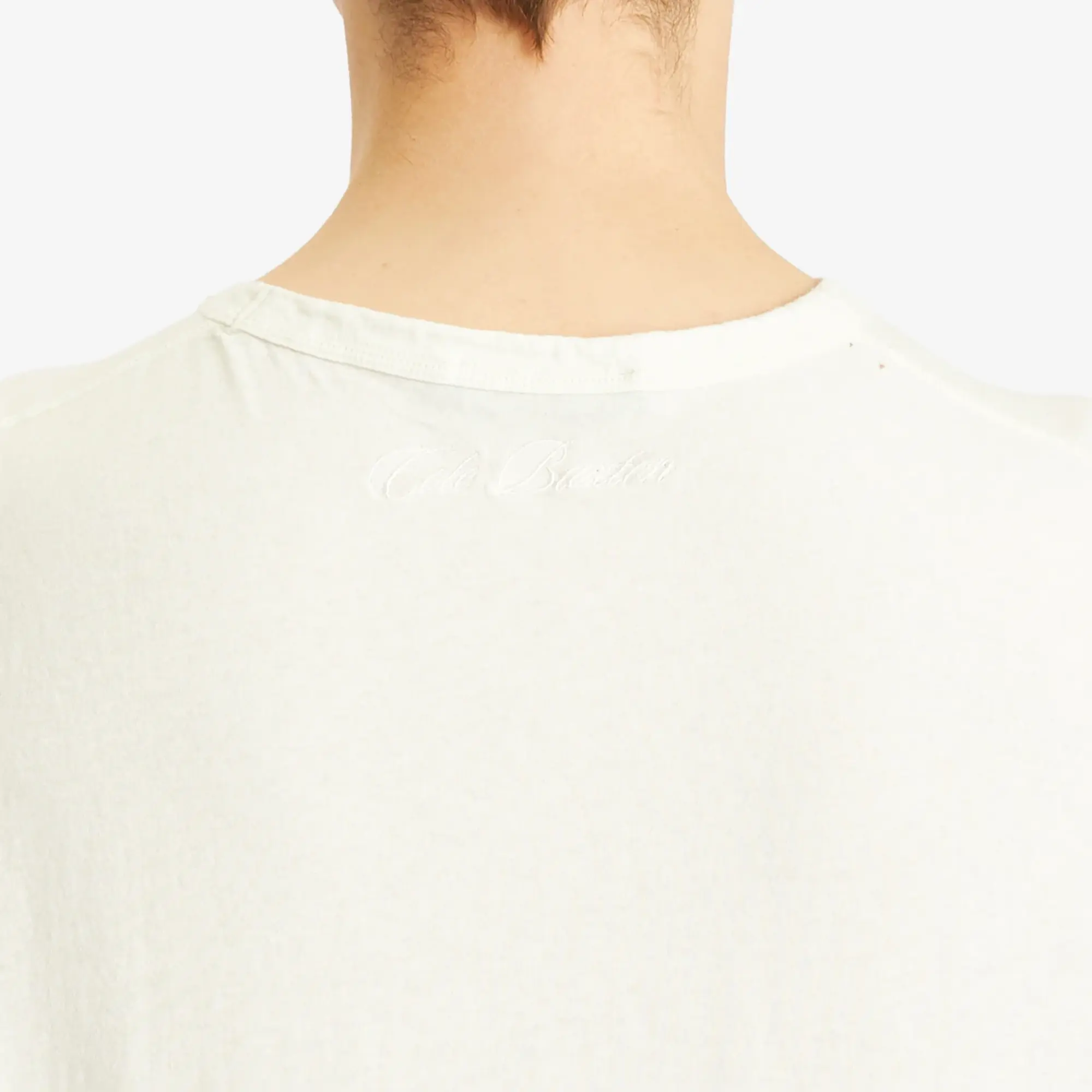 Cole Buxton Men's Distressed Cole T-Shirt Vintage White