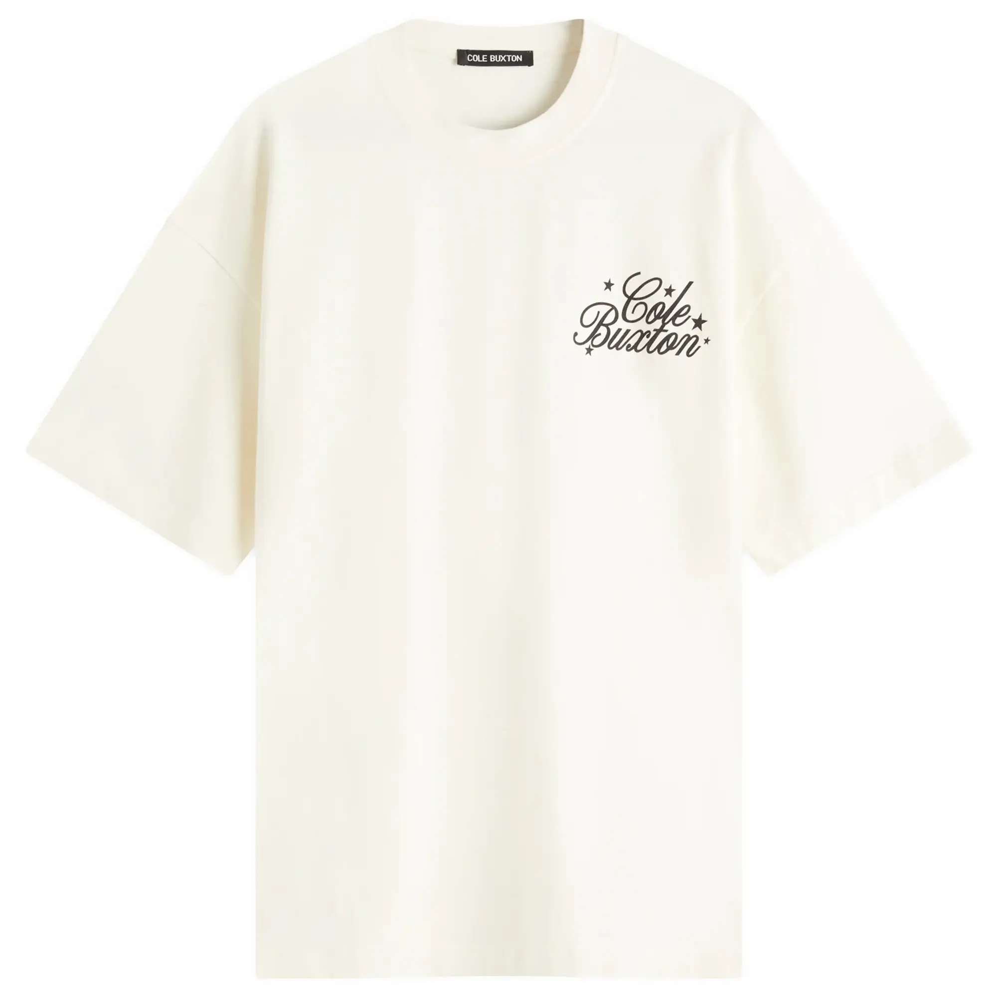 Cole Buxton Men's Stars Serif T-Shirt Vintage White