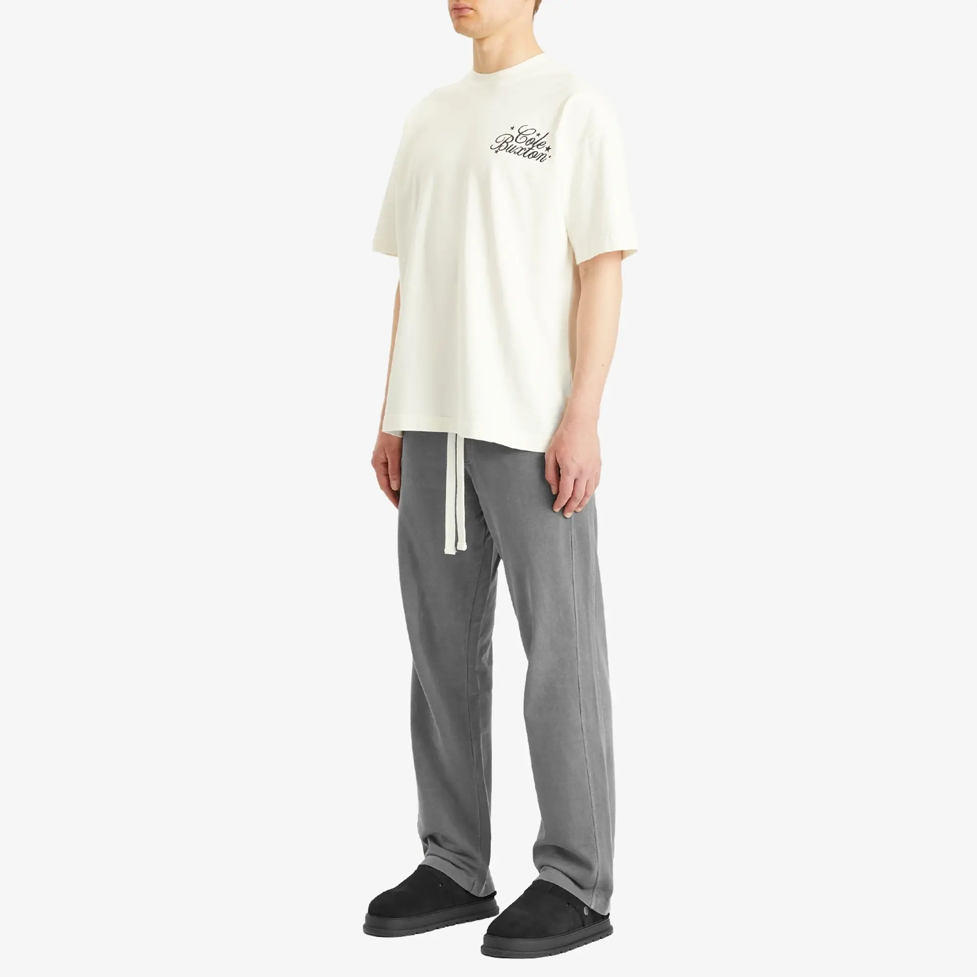 Cole Buxton Men's Stars Serif T-Shirt Vintage White