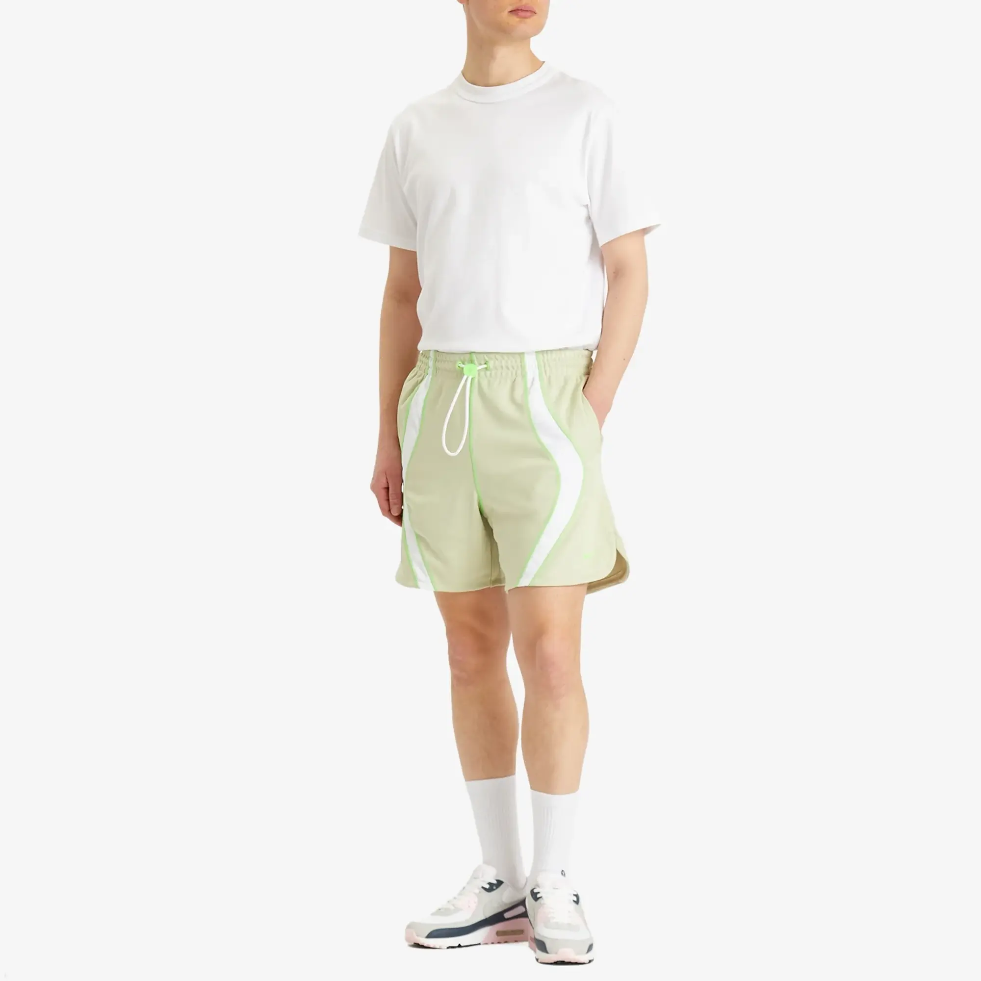 Nike Men's Project F.R.O.G Woven Short Olive Aura/White/Green Strike