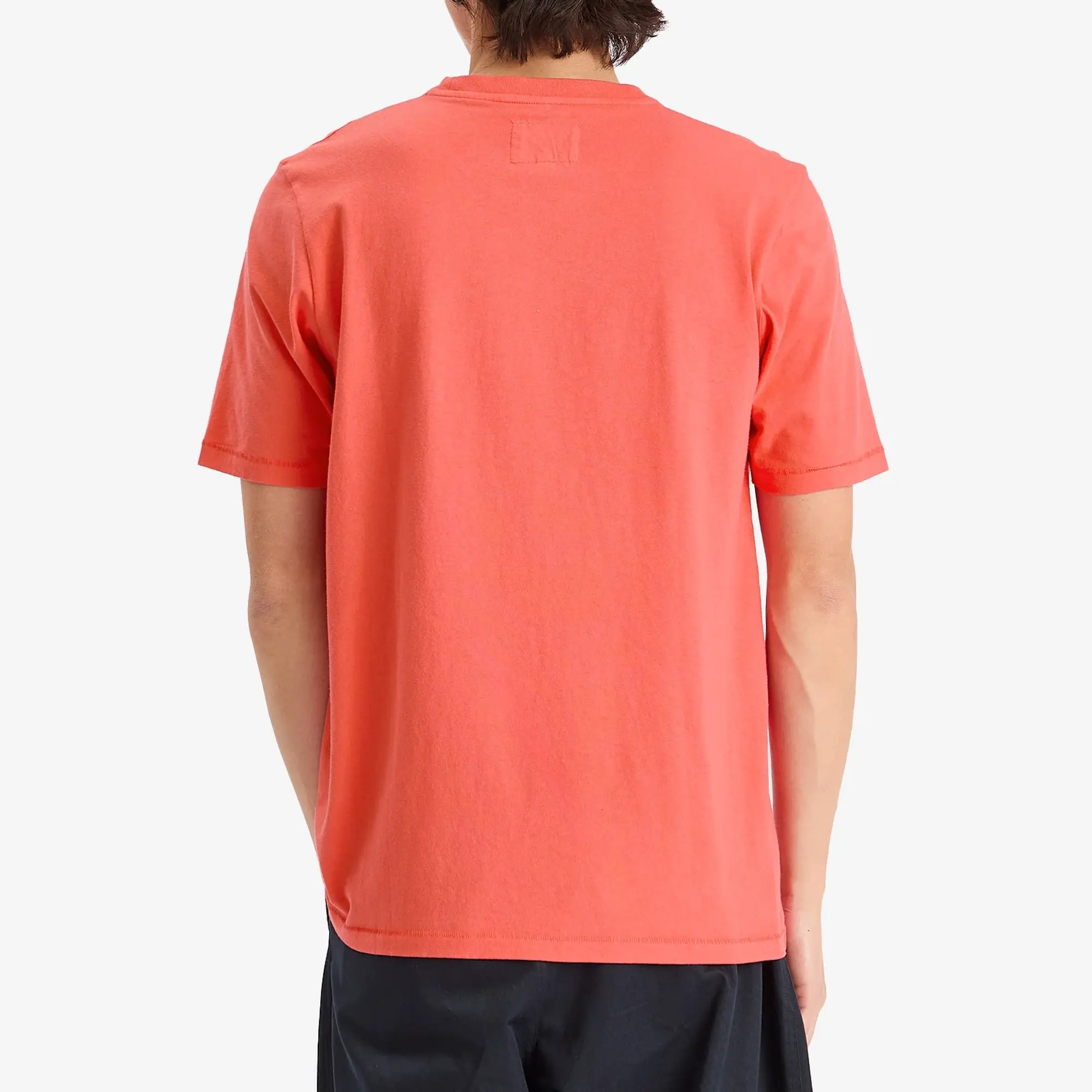 Folk Men's Contrast Sleeve T-Shirt Raspberry