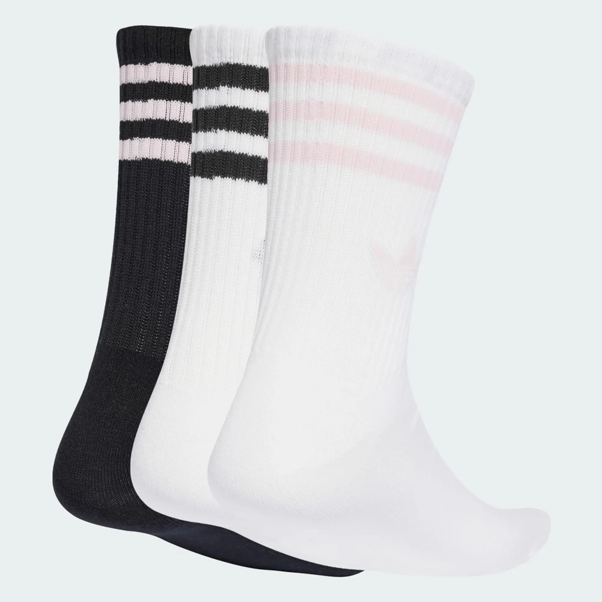 adidas 3-Stripes Crew Socks 3 Pairs