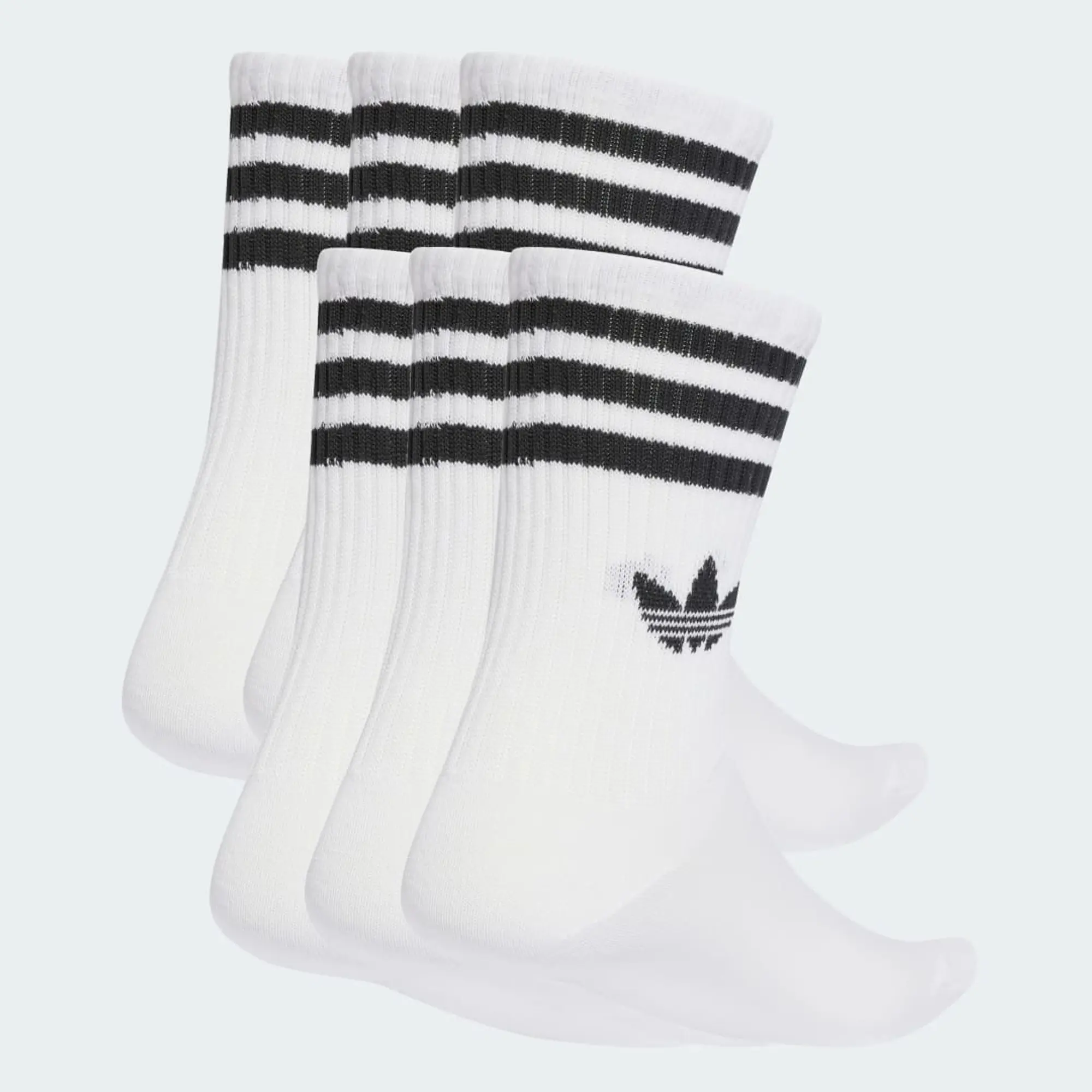 adidas 3-Stripes Crew Socks 6 Pairs