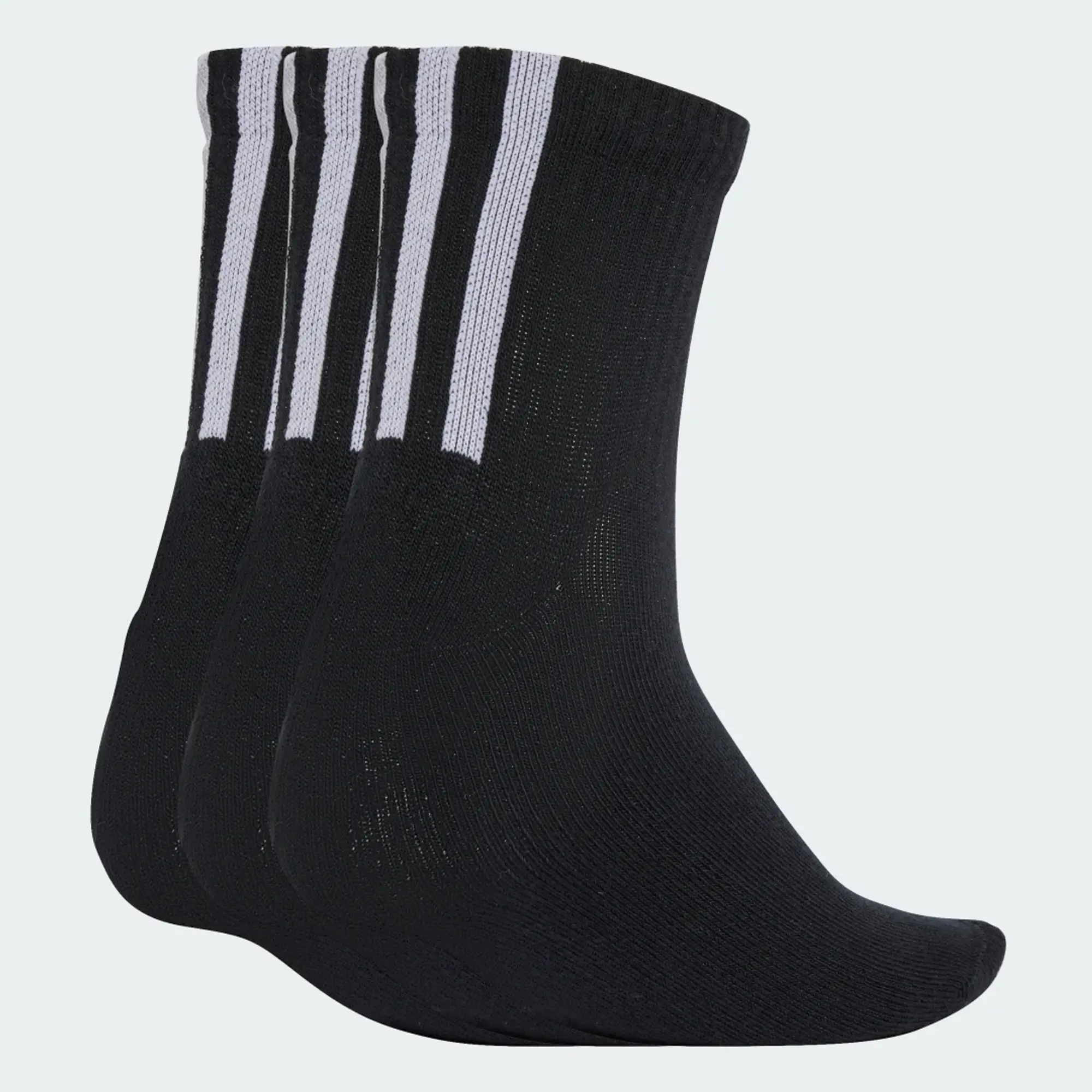 adidas Quarter 3 Back Stripes Socks 3 Pairs