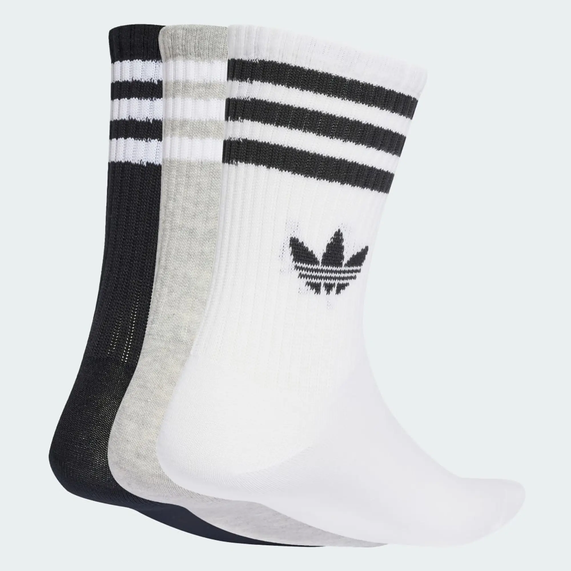 adidas 3-Stripes Crew Socks 3 Pairs