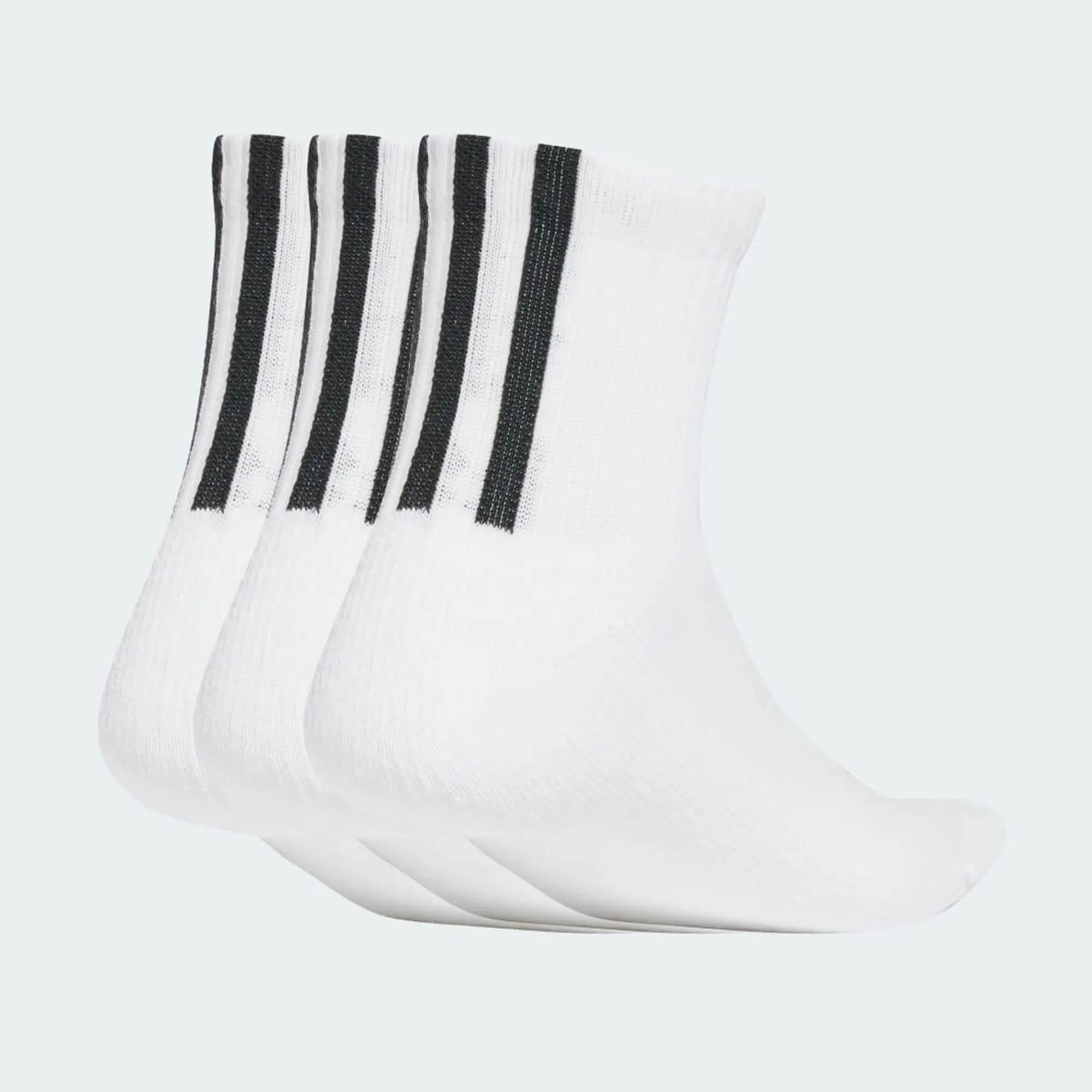 adidas Quarter 3 Back Stripes Socks 3 Pairs