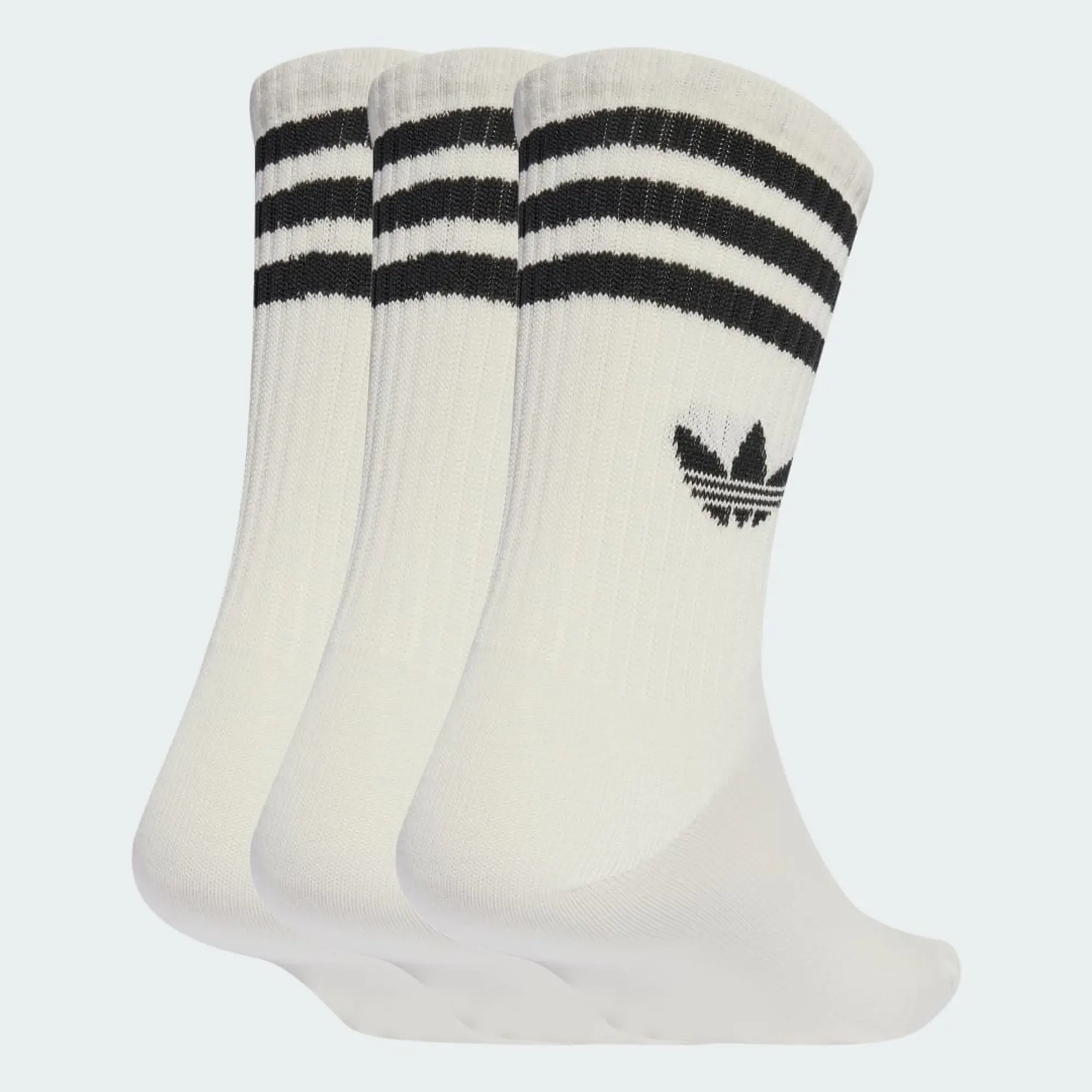 adidas 3-Stripes Crew Socks 3 Pairs