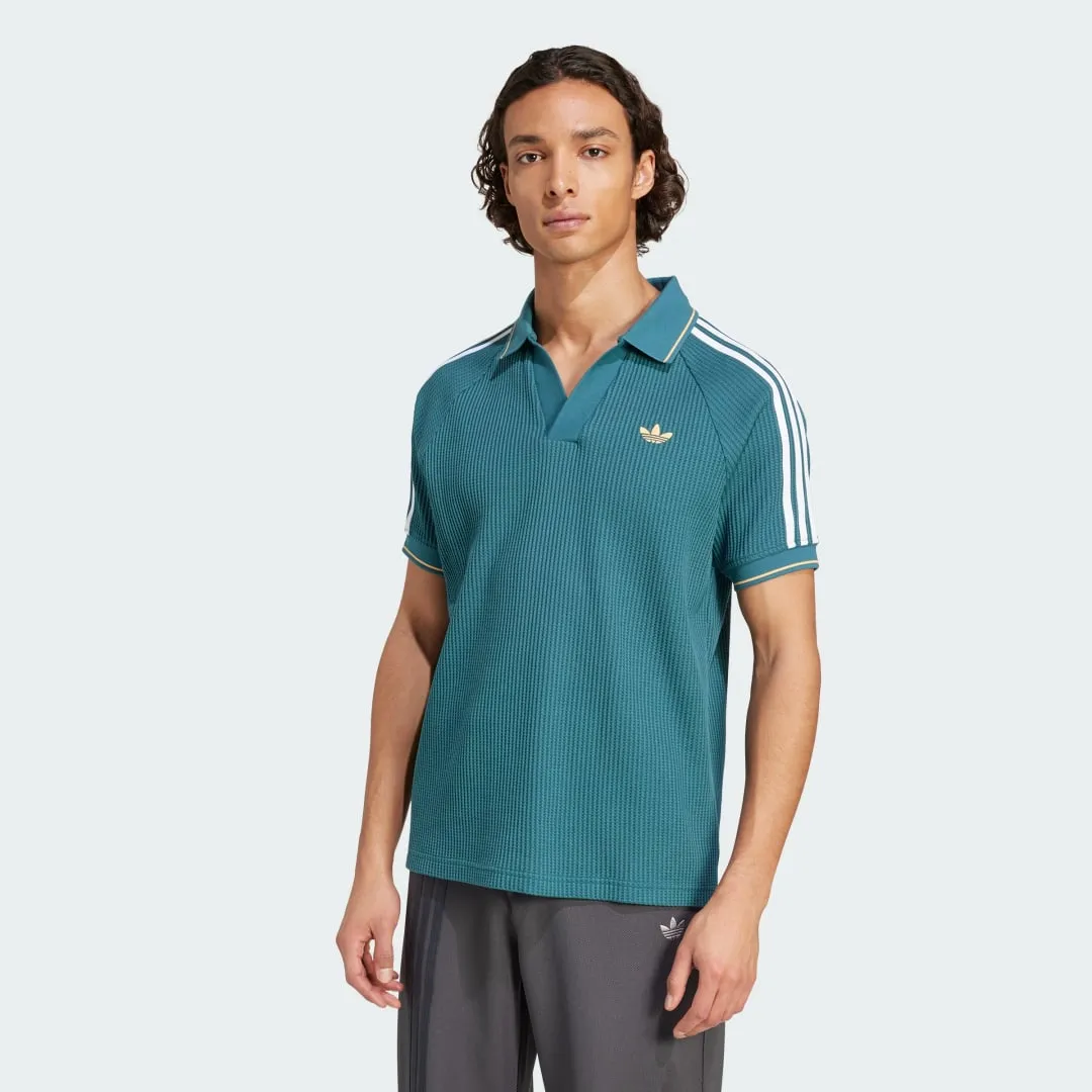 adidas adidas Originals Waffle Knit Polo Shirt | KC0691 | FOOTY.COM