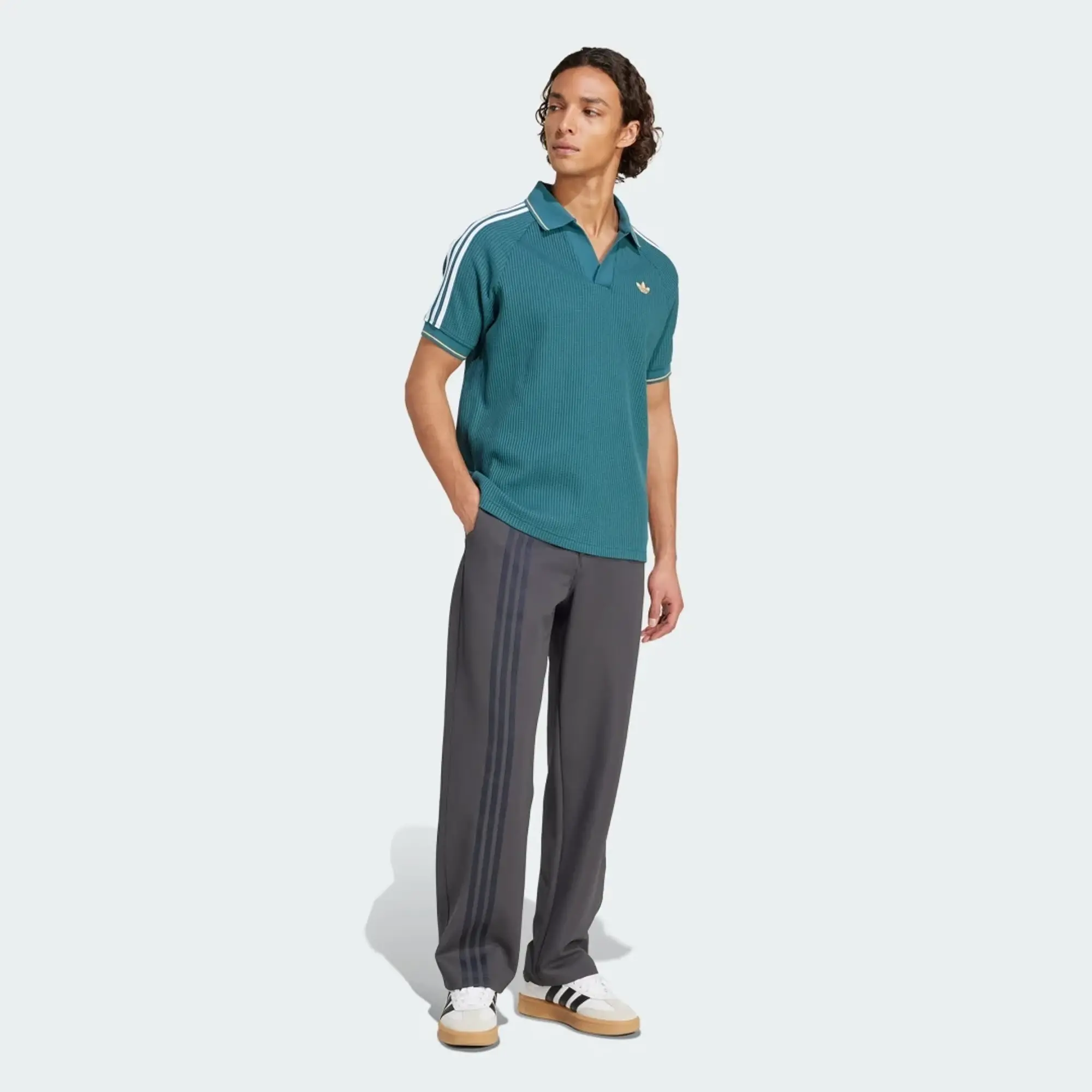 adidas adidas Originals Waffle Knit Polo Shirt