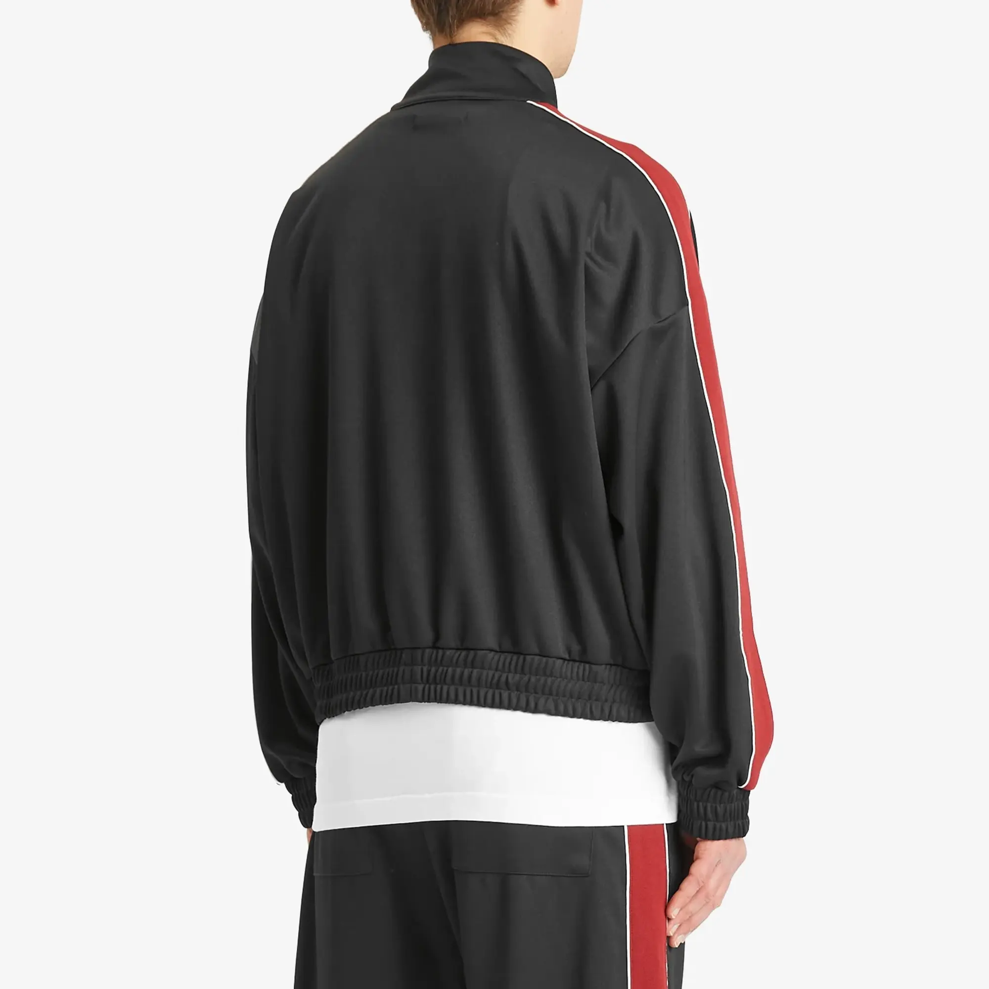 Cole Buxton Men's Contrast Tape Track Jacket Black/Red