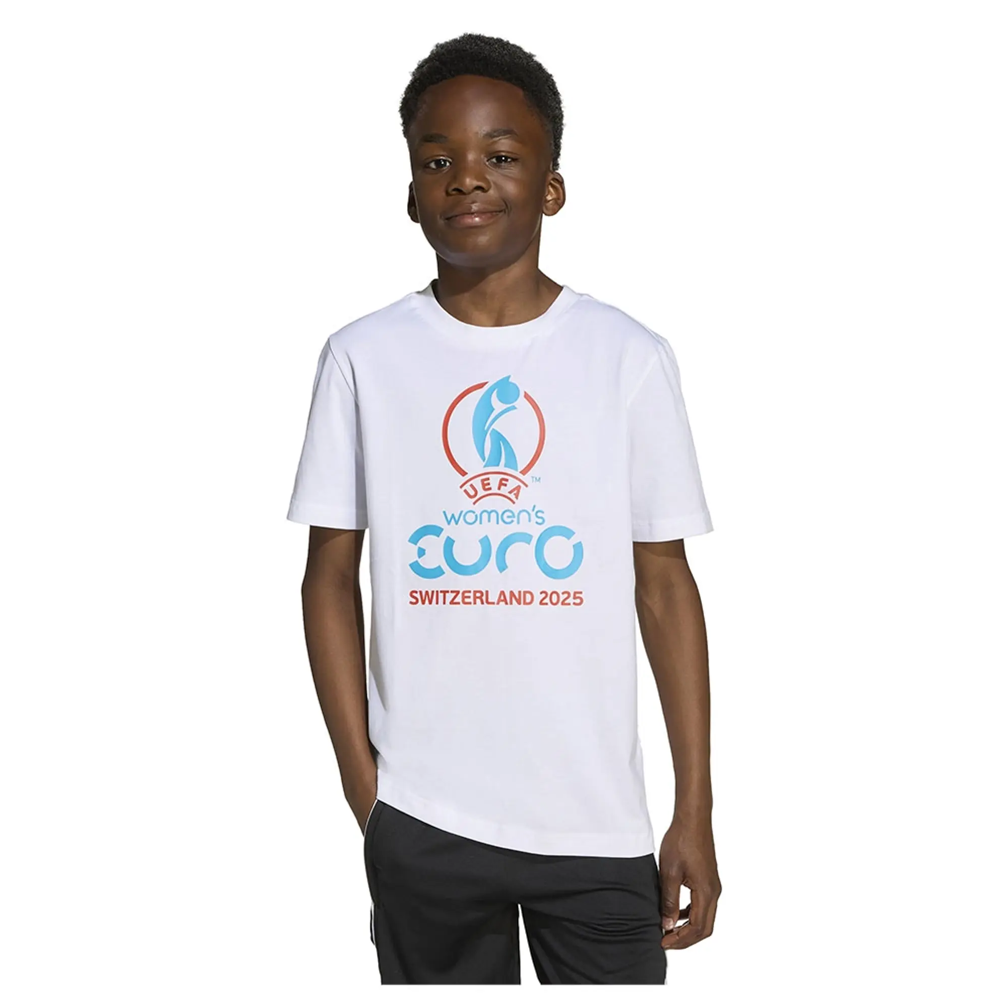Adidas Uefa Euro25™ Official Emblem Short Sleeve T-shirt