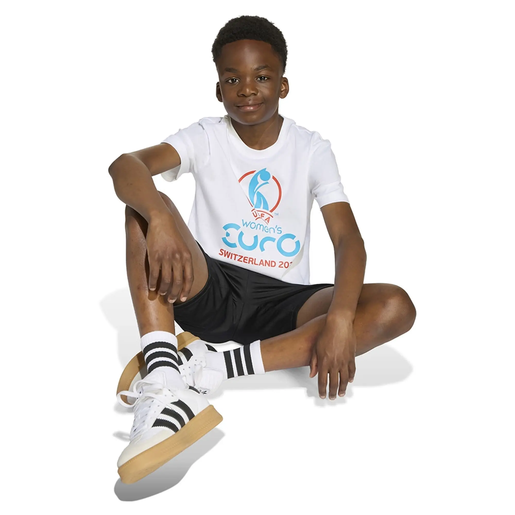 Adidas Uefa Euro25™ Official Emblem Short Sleeve T-shirt