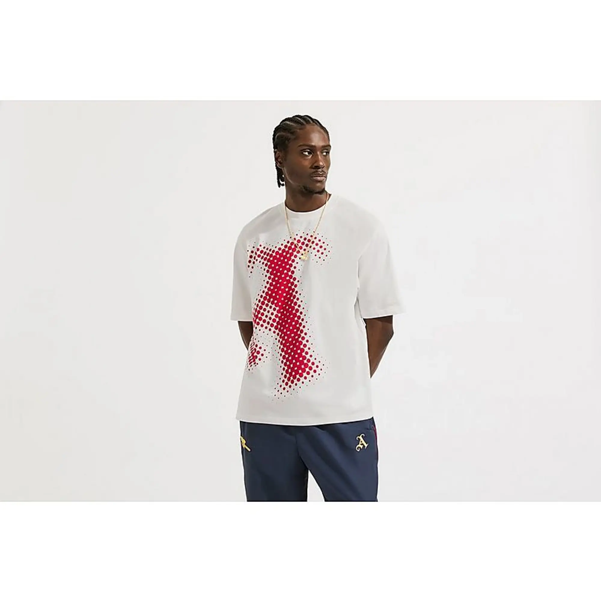 Arsenal Half Tone White T-Shirt, Multicolor