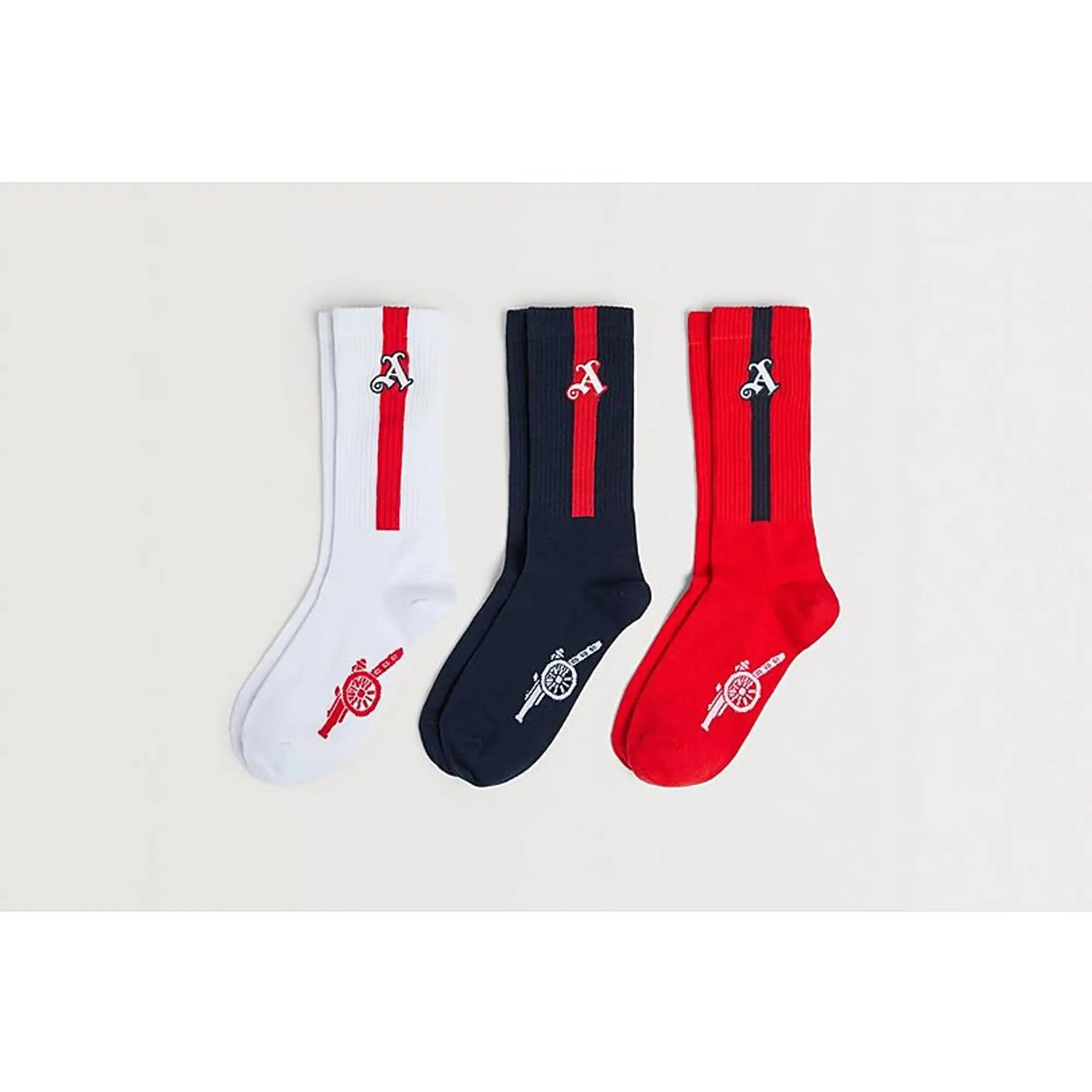 Arsenal 3pk Gothic A Socks, Multicolor
