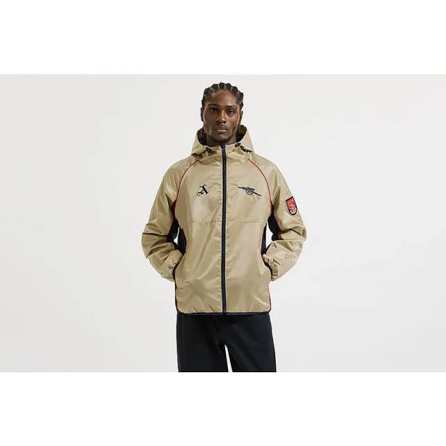 Arsenal Gold Retro Windbreaker Jacket, Multicolor | 068470 | FOOTY.COM