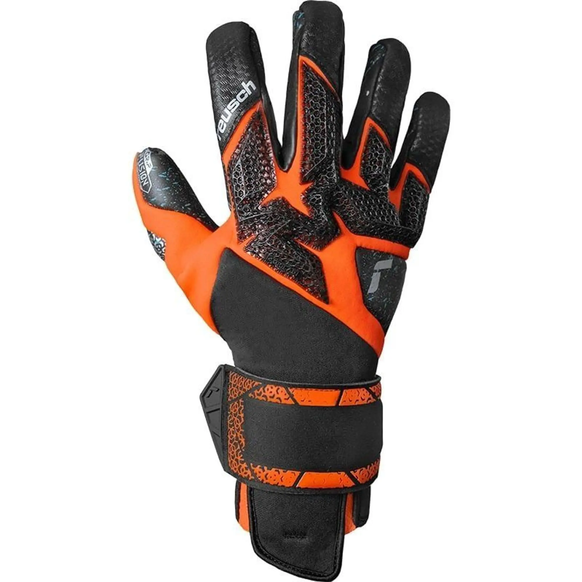 Reusch Goalkeeper Gloves Attrakt Fusion Carbon® 3D - ['Orange', 'Black']