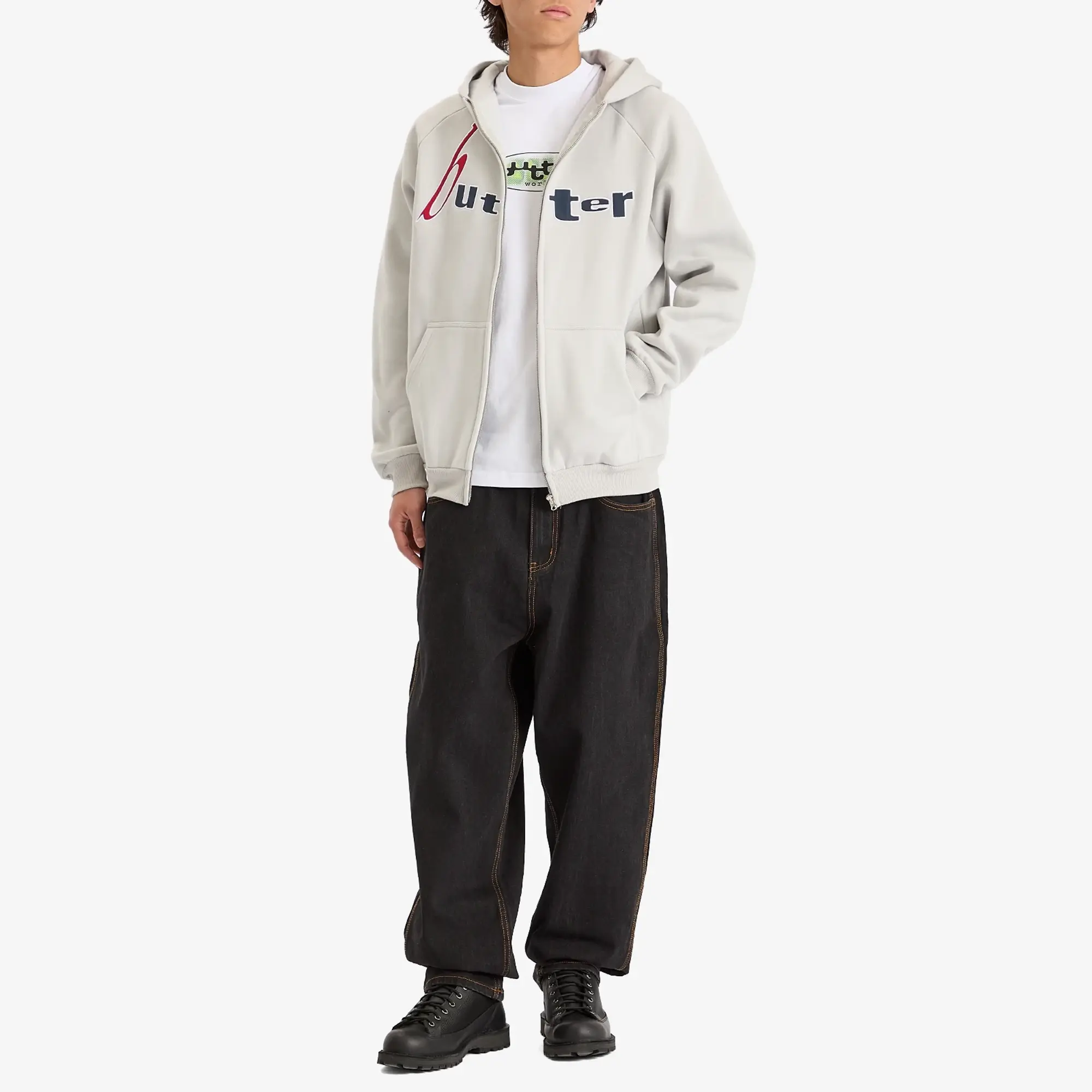 Butter Goods Men's Device Zip Hoodie Cement