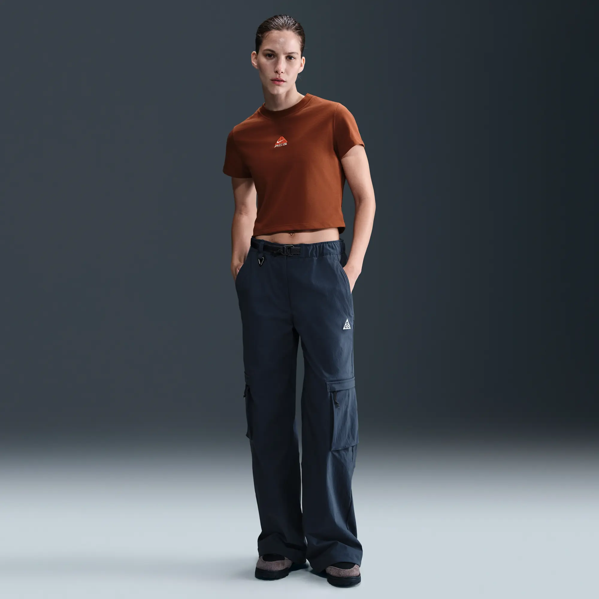 Nike ACG Women's Dri-FIT Short-Sleeve T-Shirt - Brown - Sustainable Materials