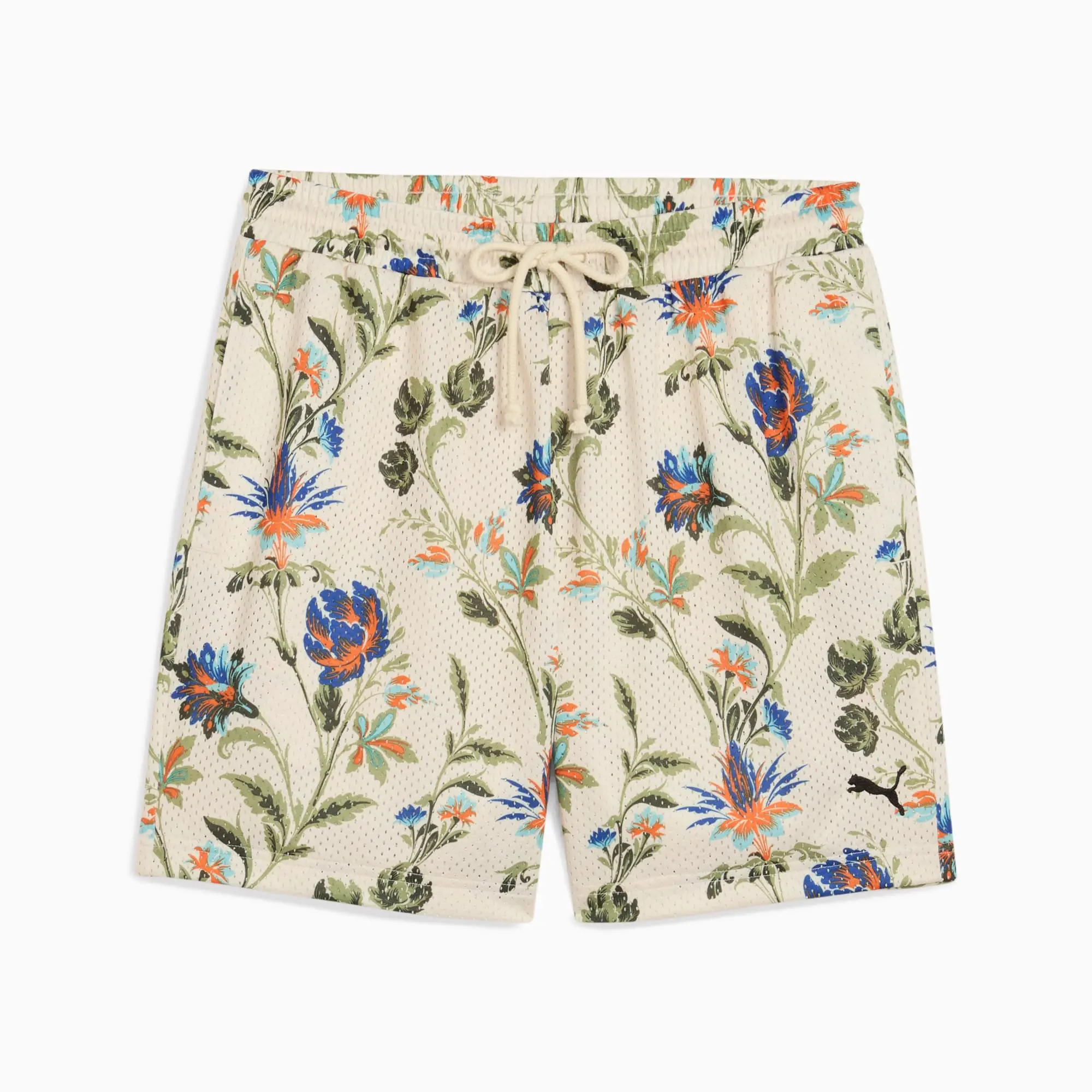 PUMA Floral Sport Graphic 6" Shorts Men, Alpine Snow, size Large
