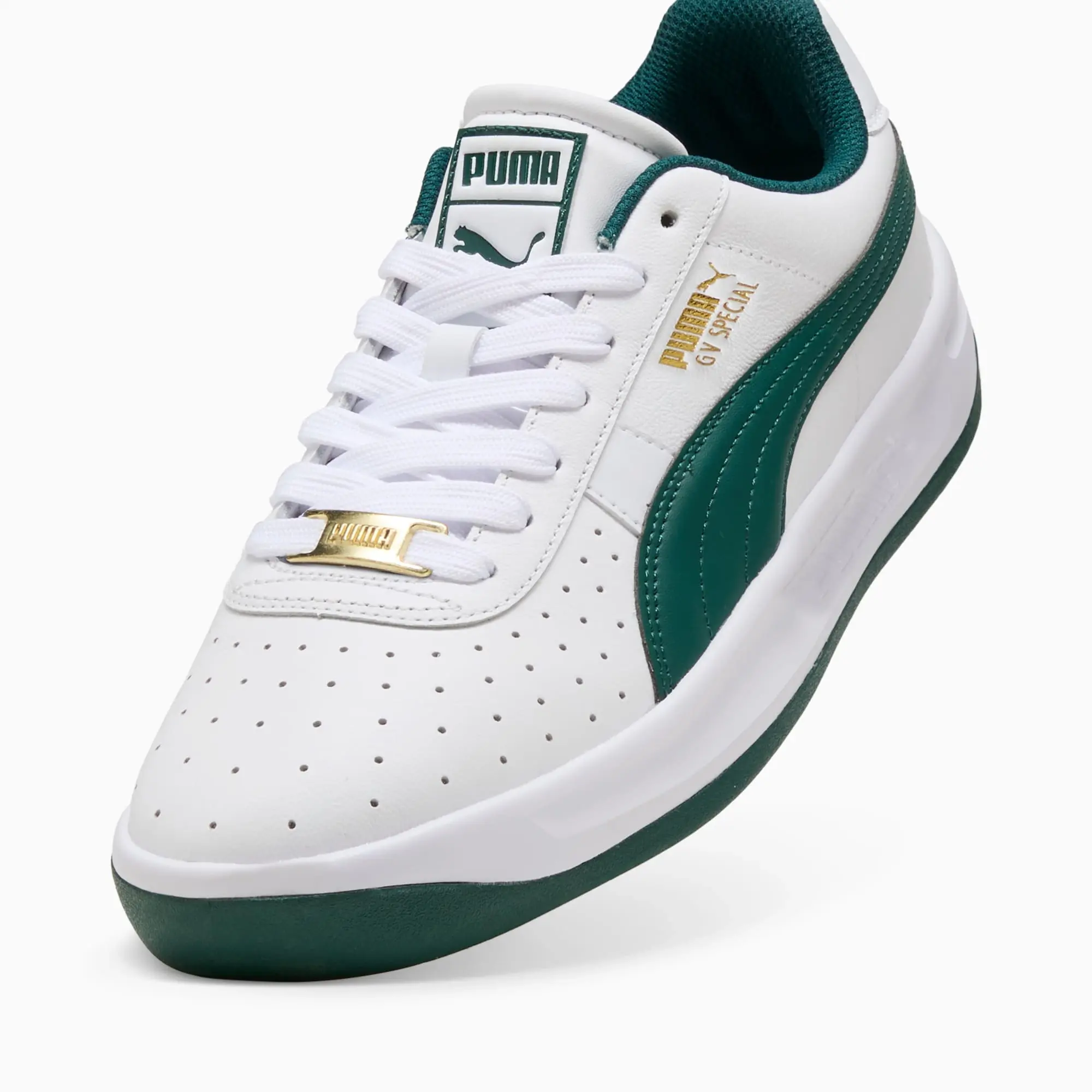 PUMA Gv Special Sneakers, White/Dark Myrtle, size 10
