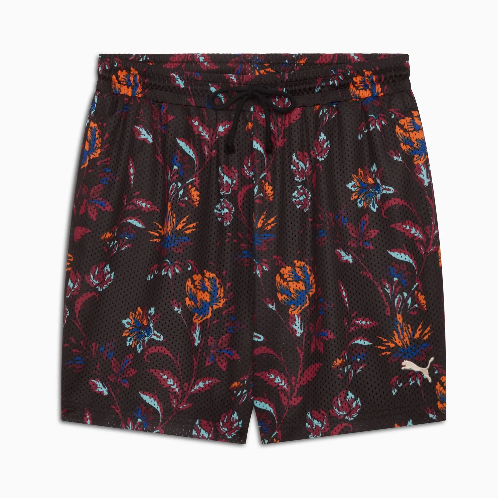 PUMA Floral Sport Graphic 6" Shorts Men, Black, size Large