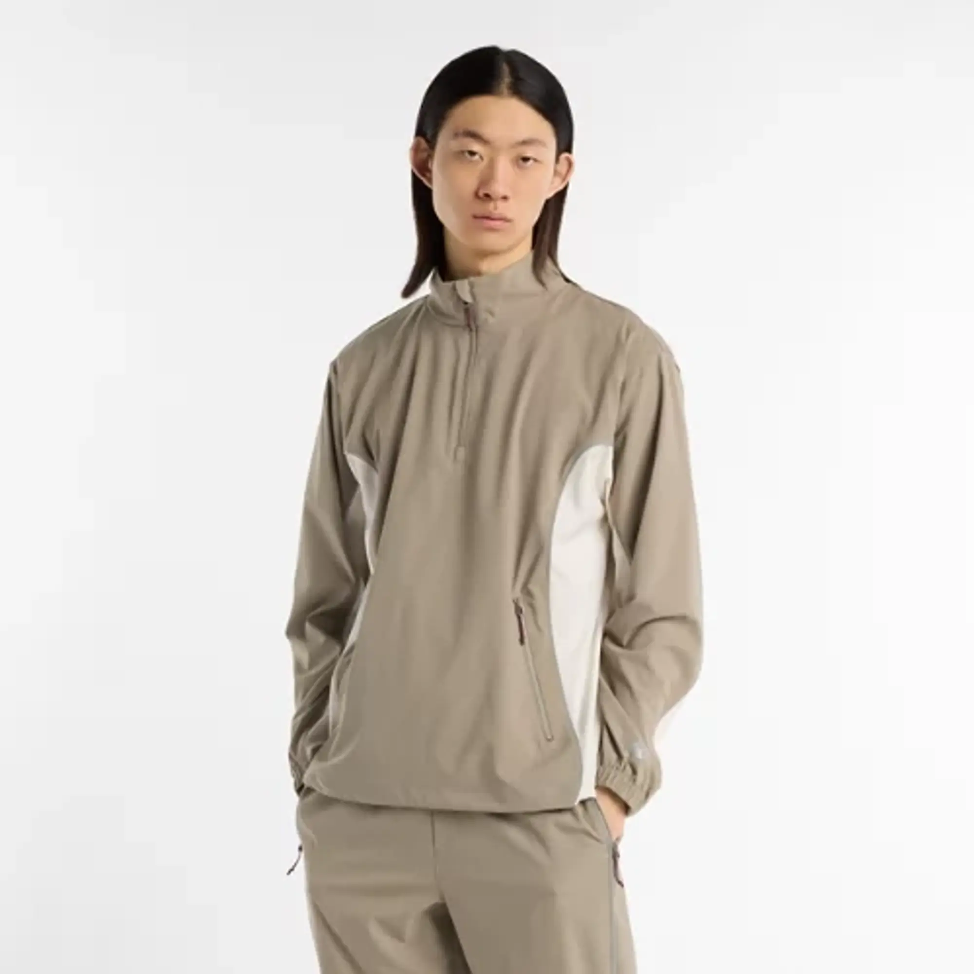 New Balance Men's Run Energy Jacket in Brown Polywoven