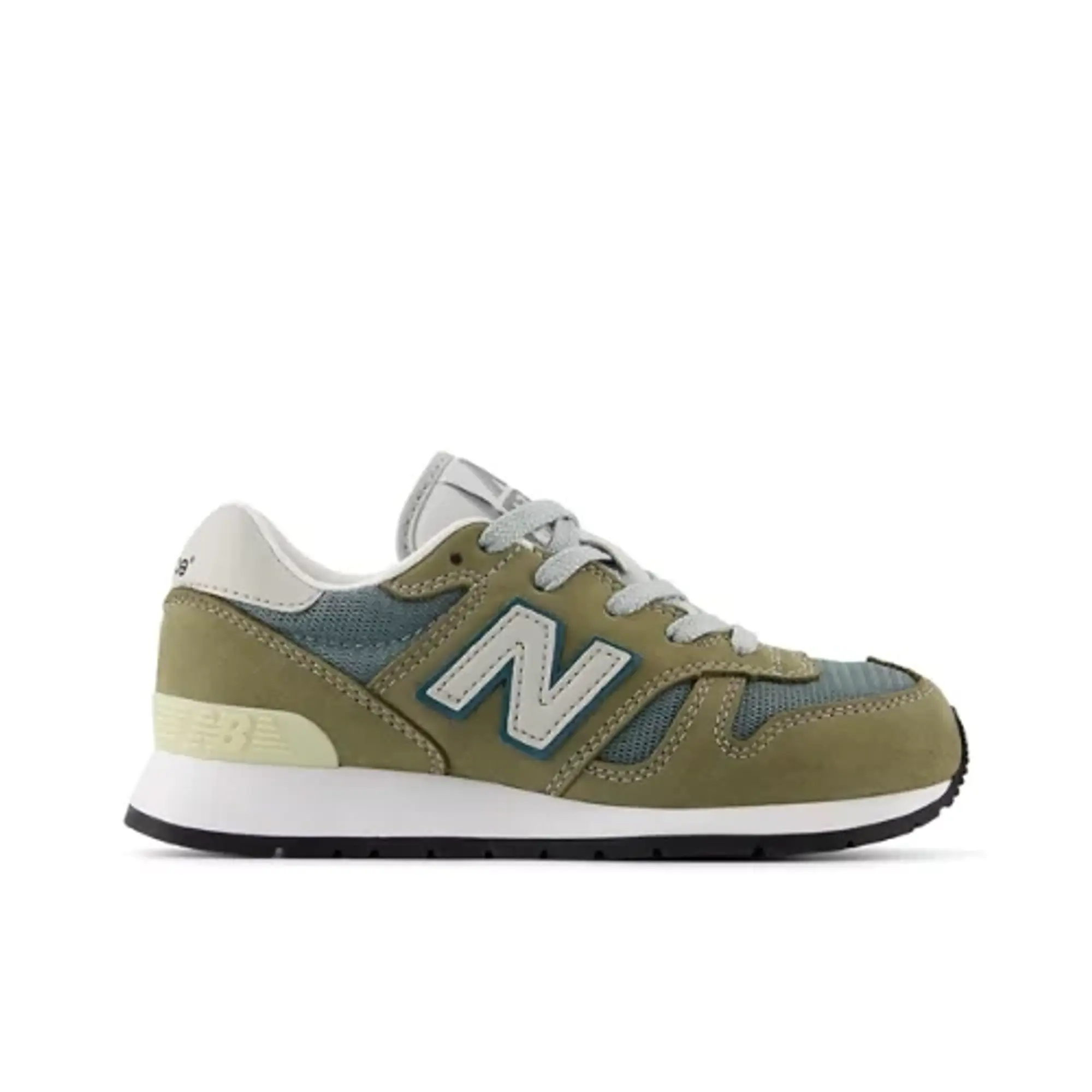 New Balance Kids' 1300 in Grey/White Leather