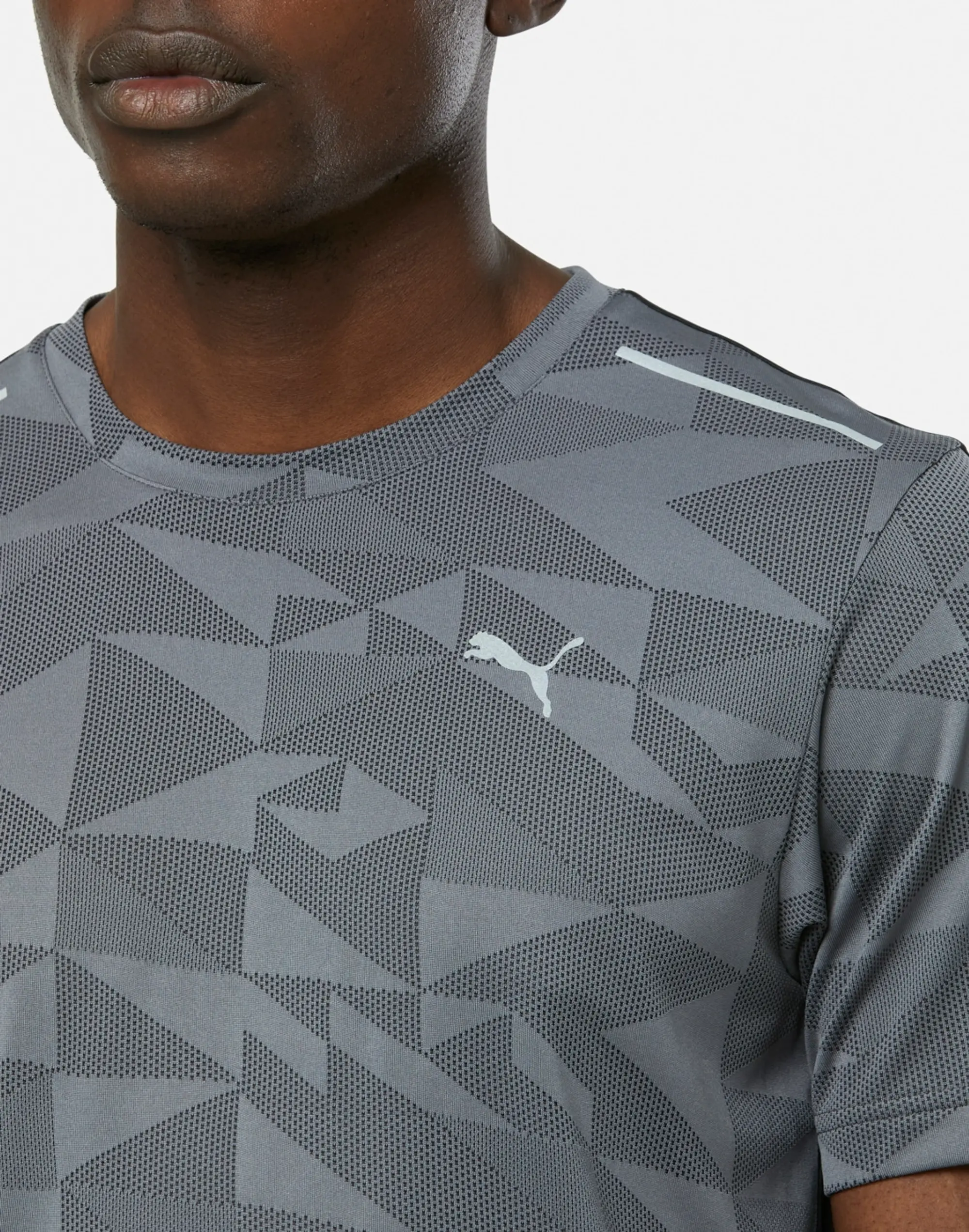 Men's Puma Aop Speed T-Shirt in Black 