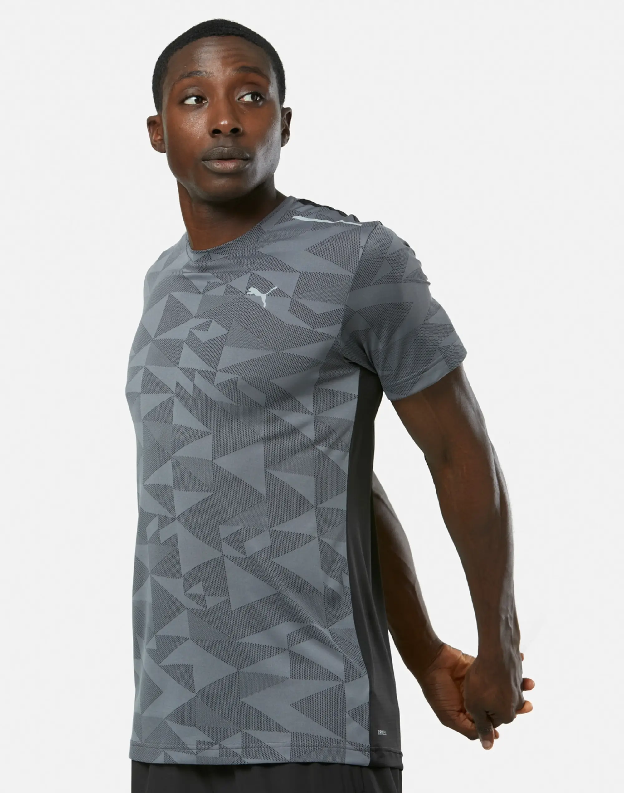 Men's Puma Aop Speed T-Shirt in Black 