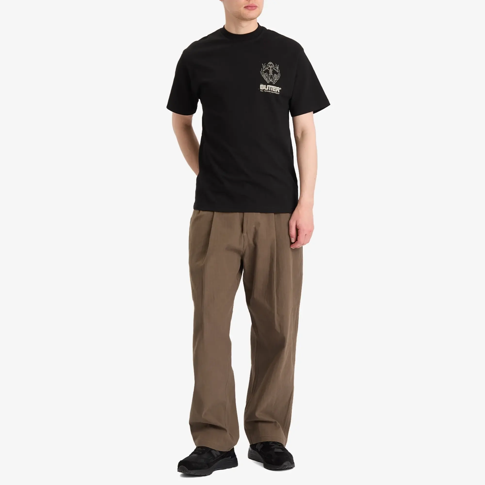 Butter Goods Men's Pleated Trousers Chocolate