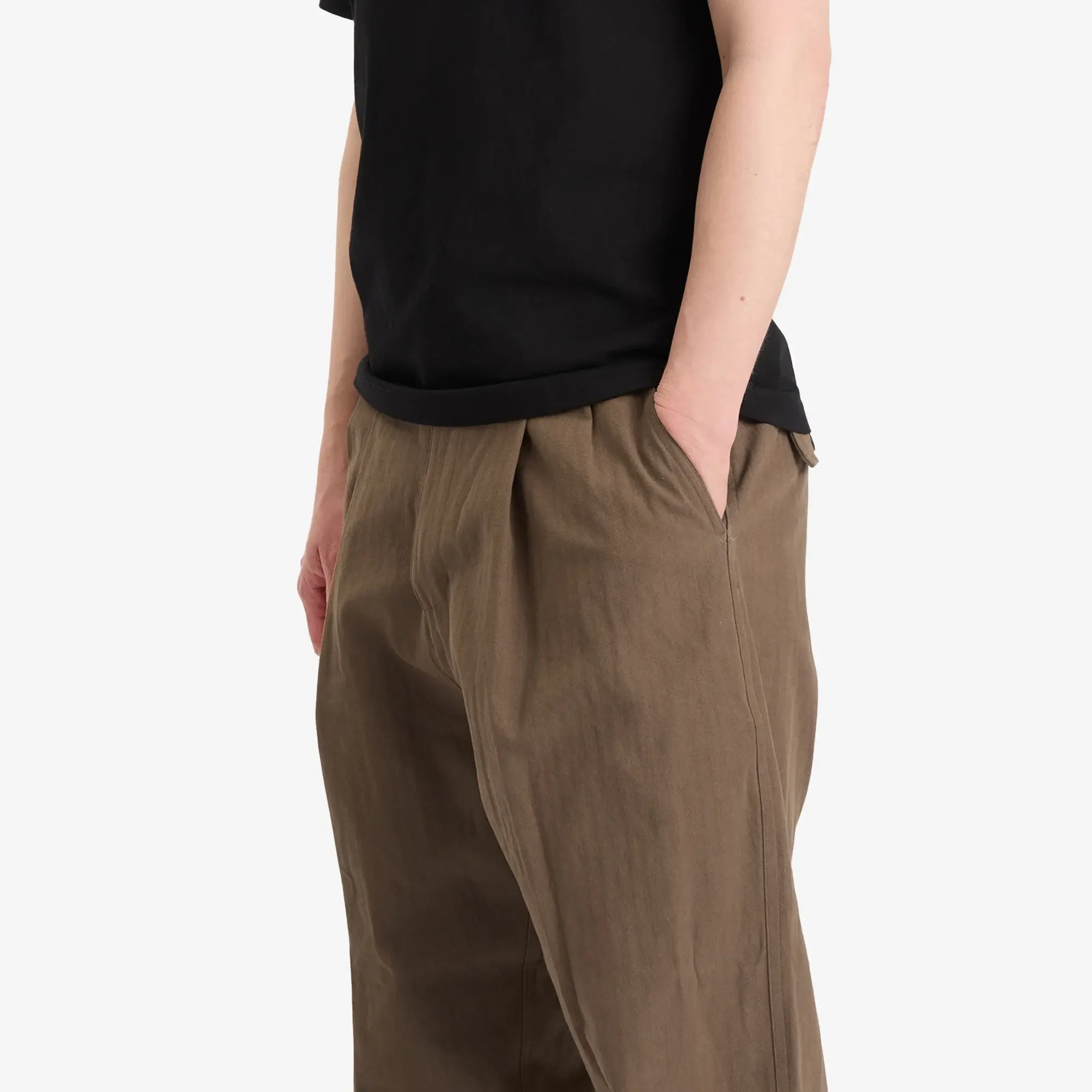 Butter Goods Men's Pleated Trousers Chocolate