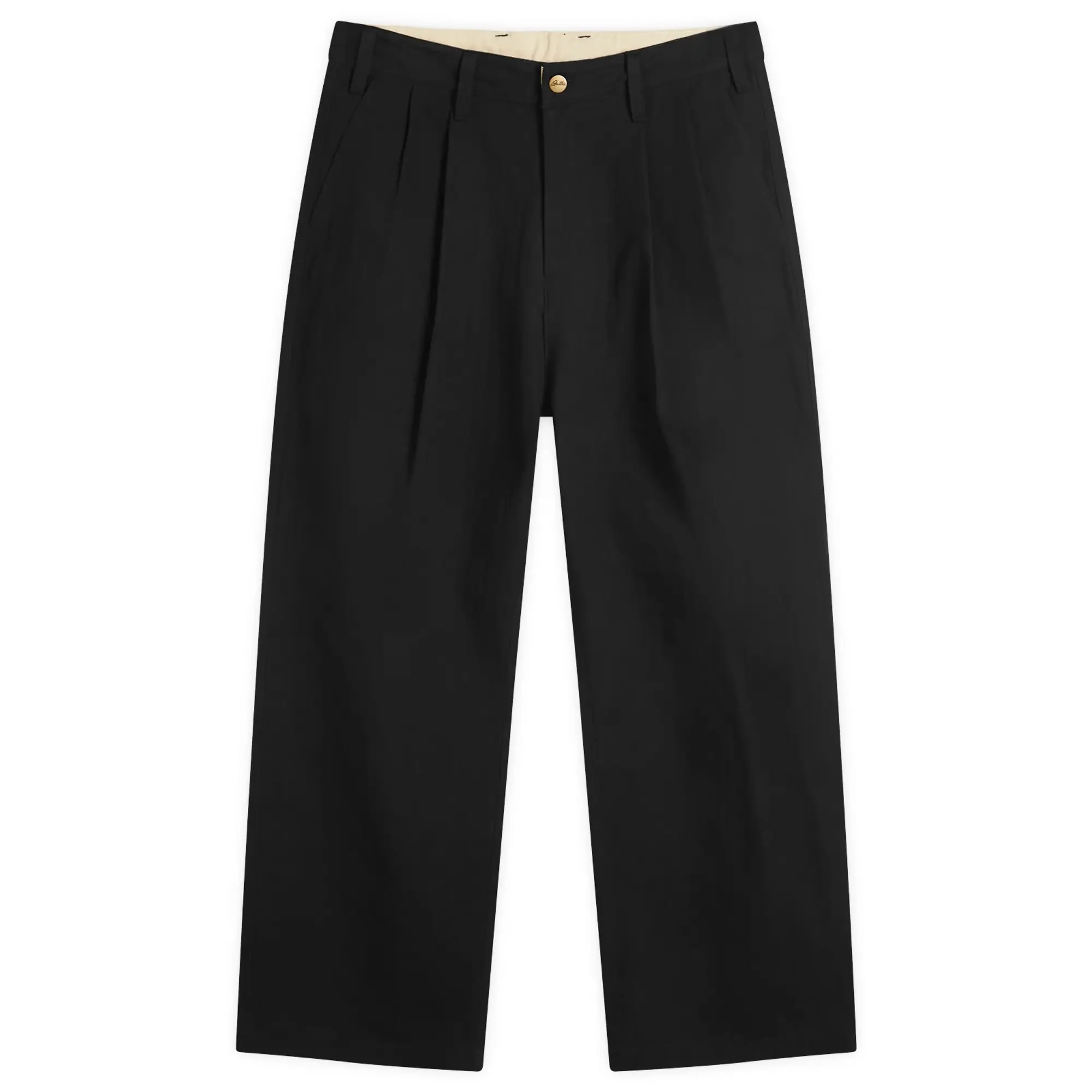 Butter Goods Men's Pleated Trousers Black
