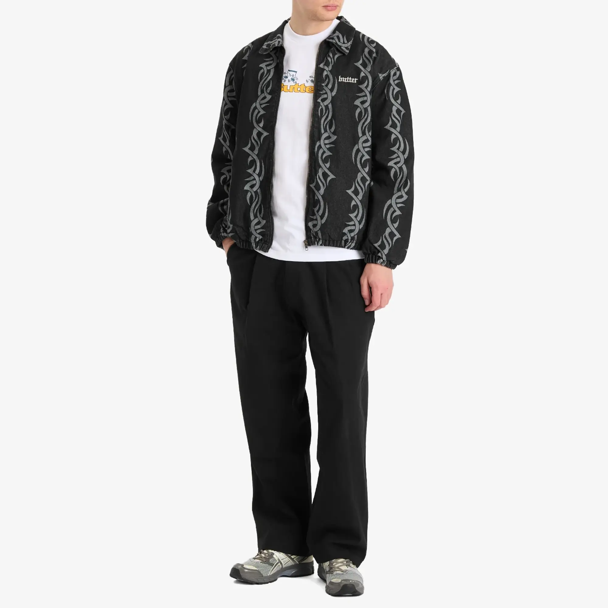 Butter Goods Men's Pleated Trousers Black