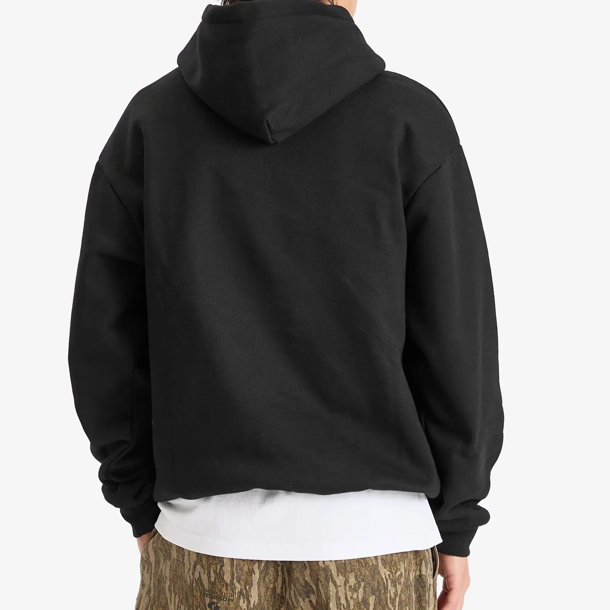 Butter Goods Men's Satin Logo Applique Hoodie Black